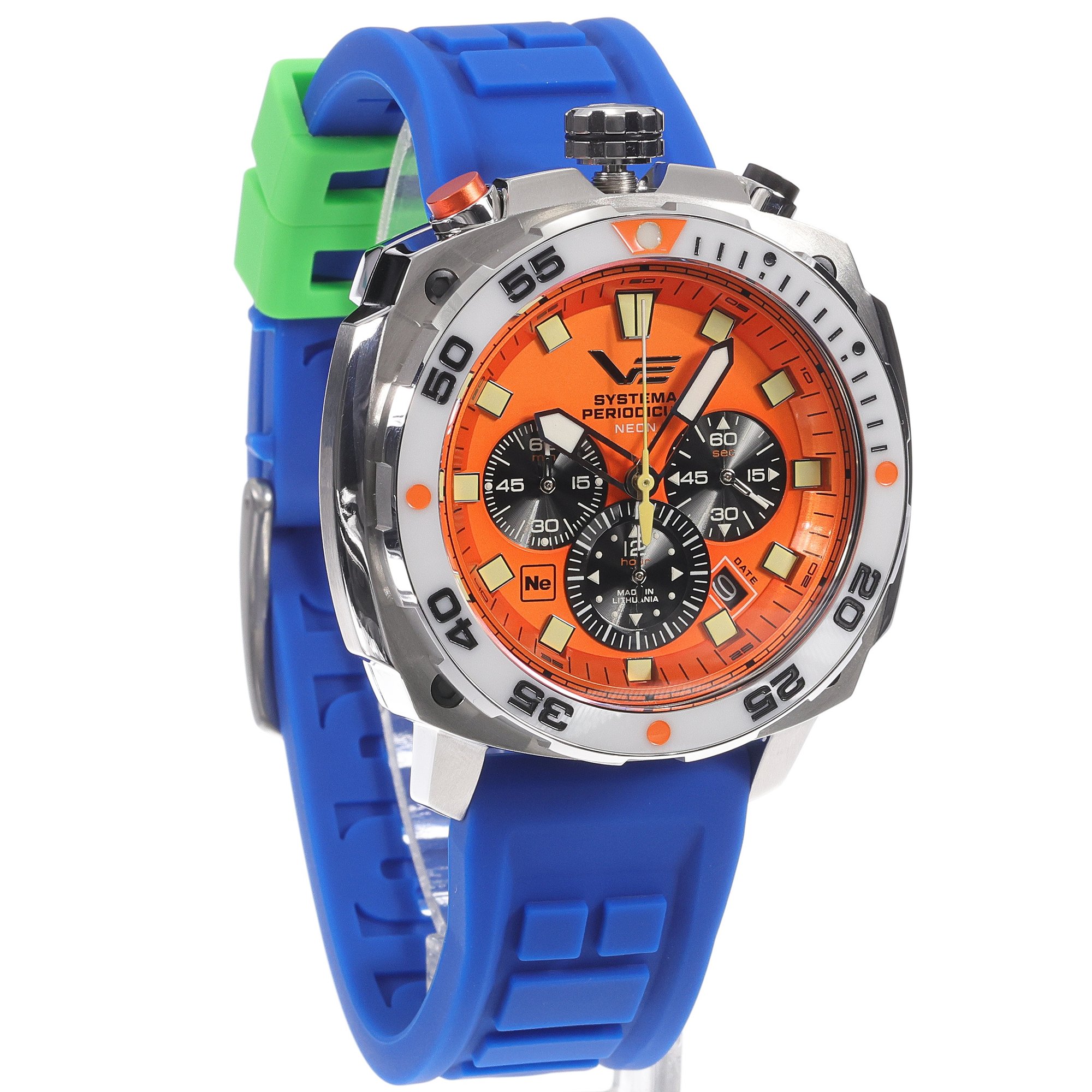 zegarek Vostok Europe VK67-650A723SBL Systema Periodicum Neon męski z chronograf Systema Periodicum - miniatura 3