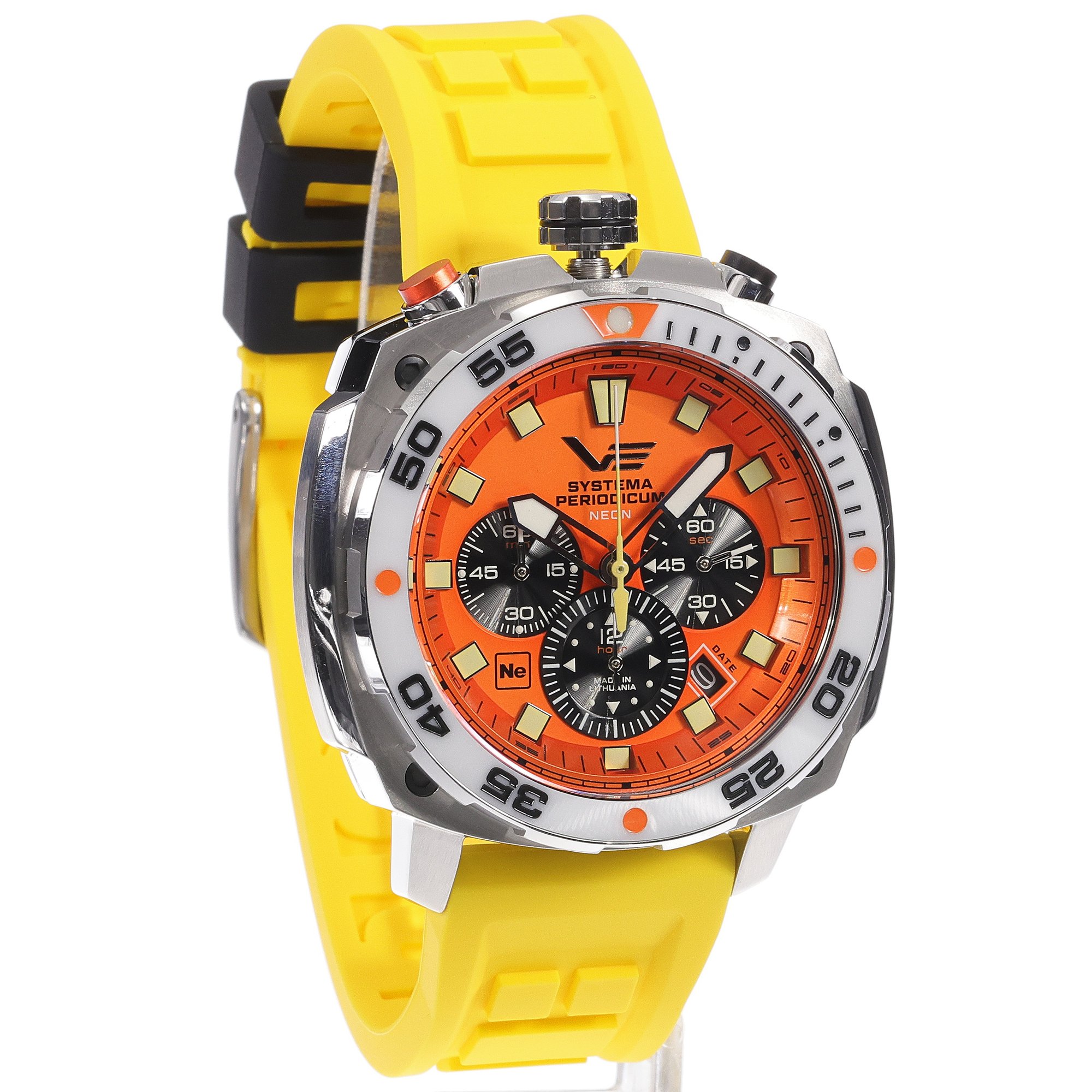 zegarek Vostok Europe VK67-650A723SY Systema Periodicum Neon męski z chronograf Systema Periodicum - miniatura 3