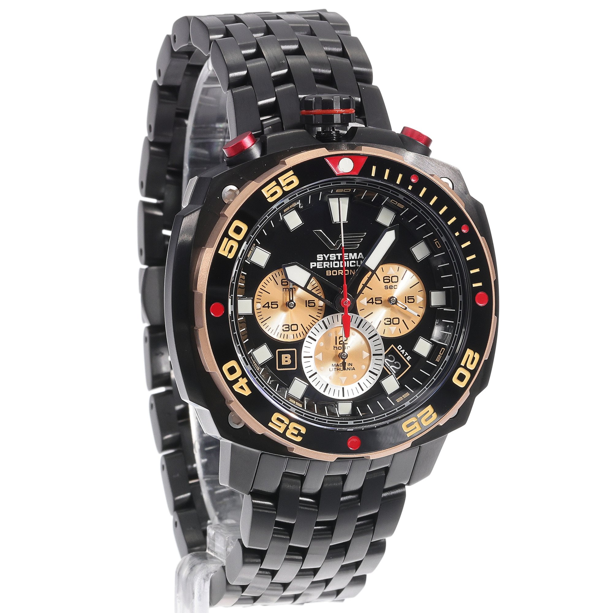 zegarek Vostok Europe VK67-650E721B Systema Periodicum Boron męski z chronograf Systema Periodicum - miniatura 3