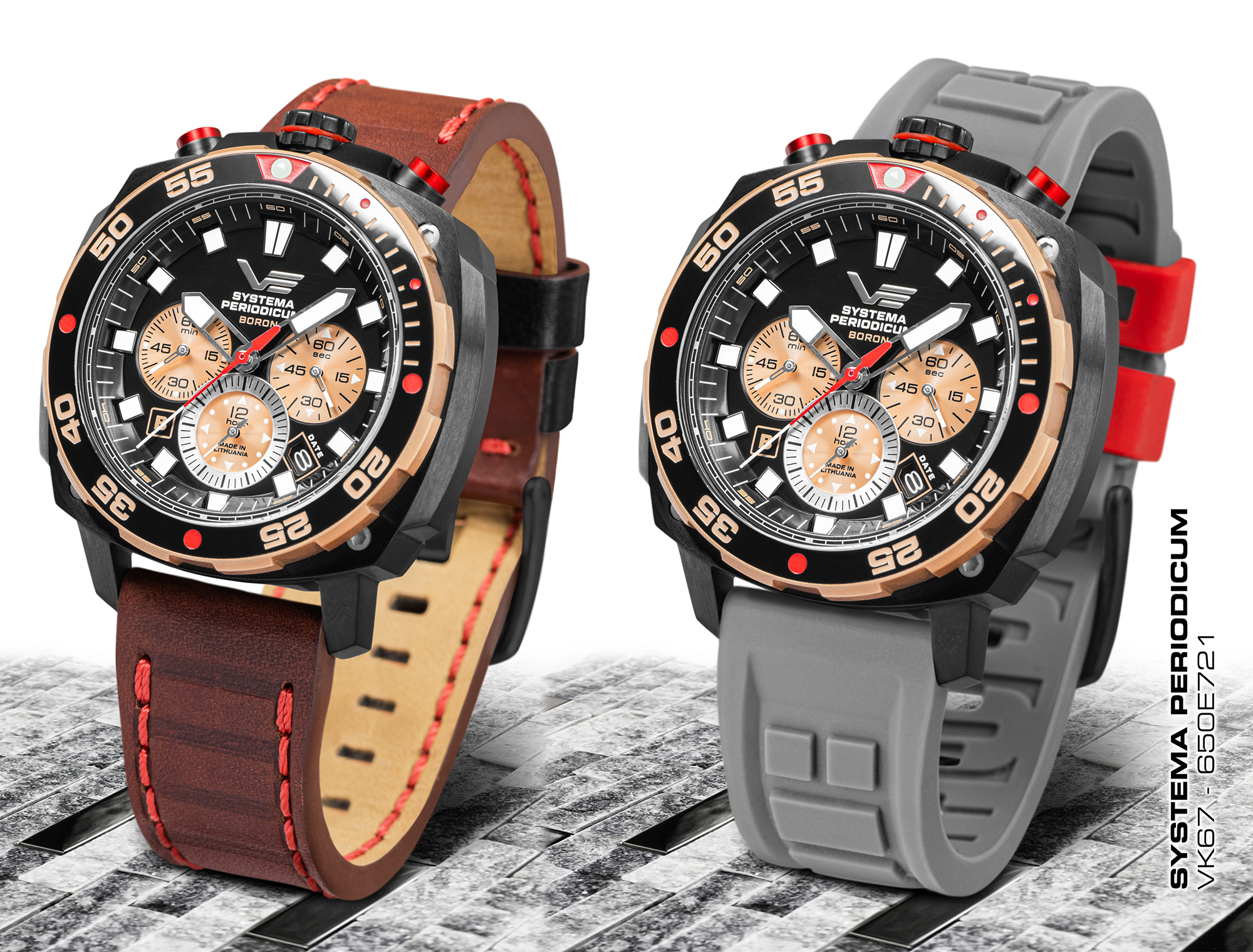 zegarek Vostok Europe VK67-650E721S Systema Periodicum