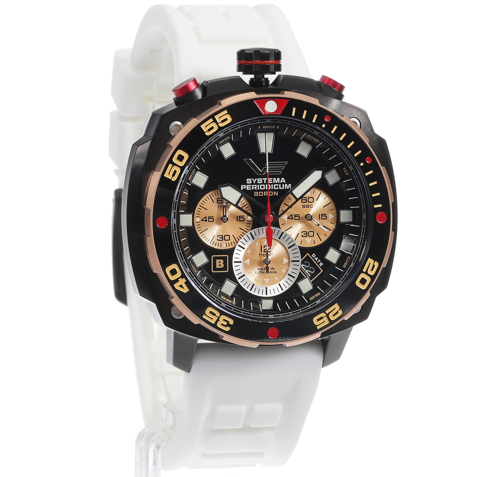 zegarek Vostok Europe VK67-650E721SWL Systema Periodicum Boron męski z chronograf Systema Periodicum - miniatura 3