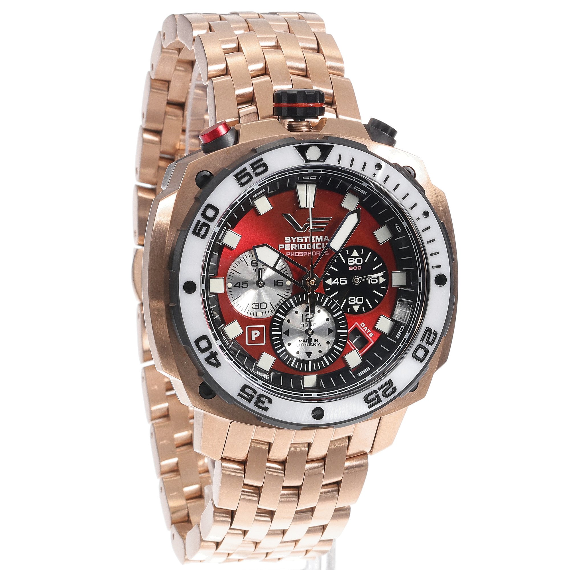 zegarek Vostok Europe VK67-650E724B Systema Periodicum Phosphorus męski z chronograf Systema Periodicum - miniatura 3