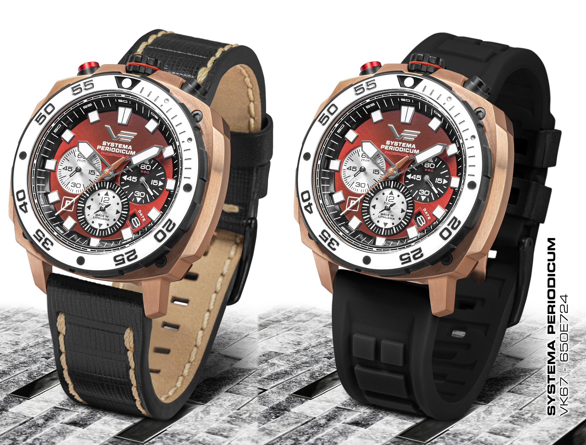 zegarek Vostok Europe VK67-650E724S Systema Periodicum