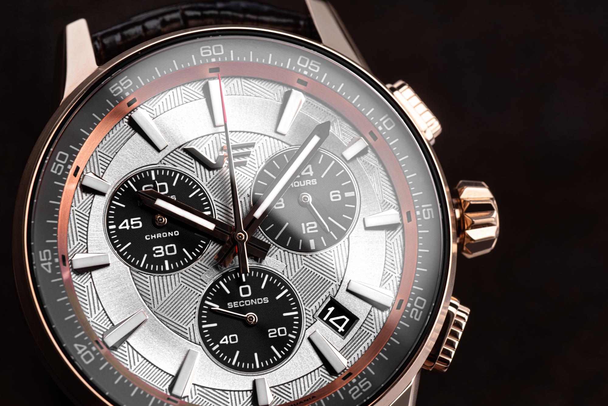 zegarek Vostok Europe VK68-561B785B Limousine 43mm Generation 2 Chronograph Quartz męski z chronograf Expedition - miniatura 3