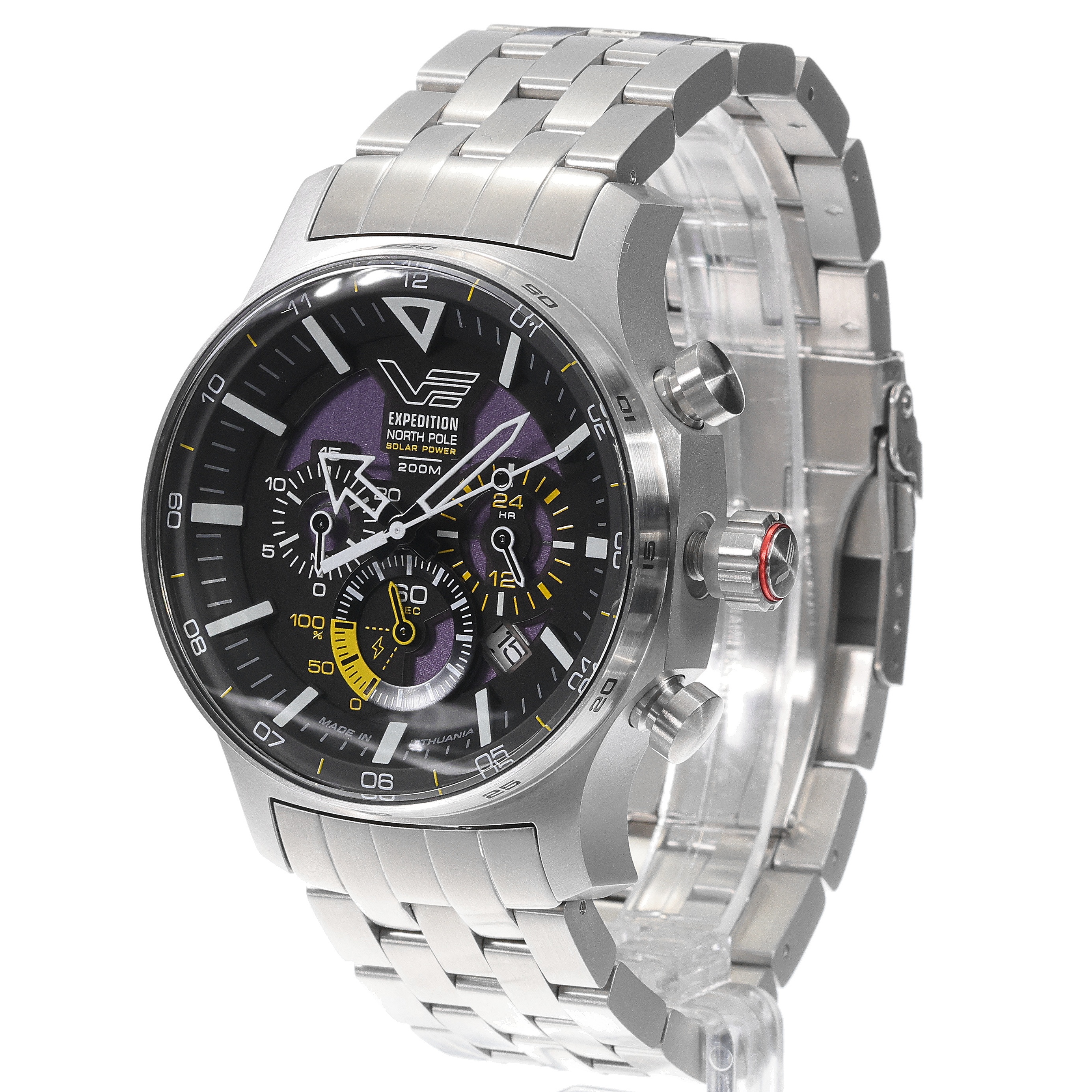 zegarek Vostok Europe VR42-595A732B srebrny Expedition - miniatura 7