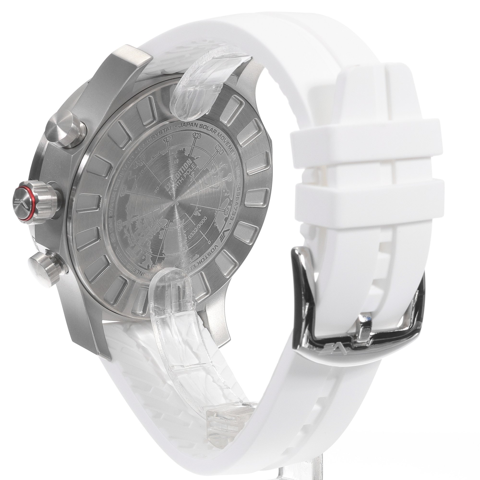 zegarek Vostok Europe VR42-595A733SW Expedition North Pole 1 Polar Spruce Solar 47mm męski z chronograf Expedition - miniatura 4