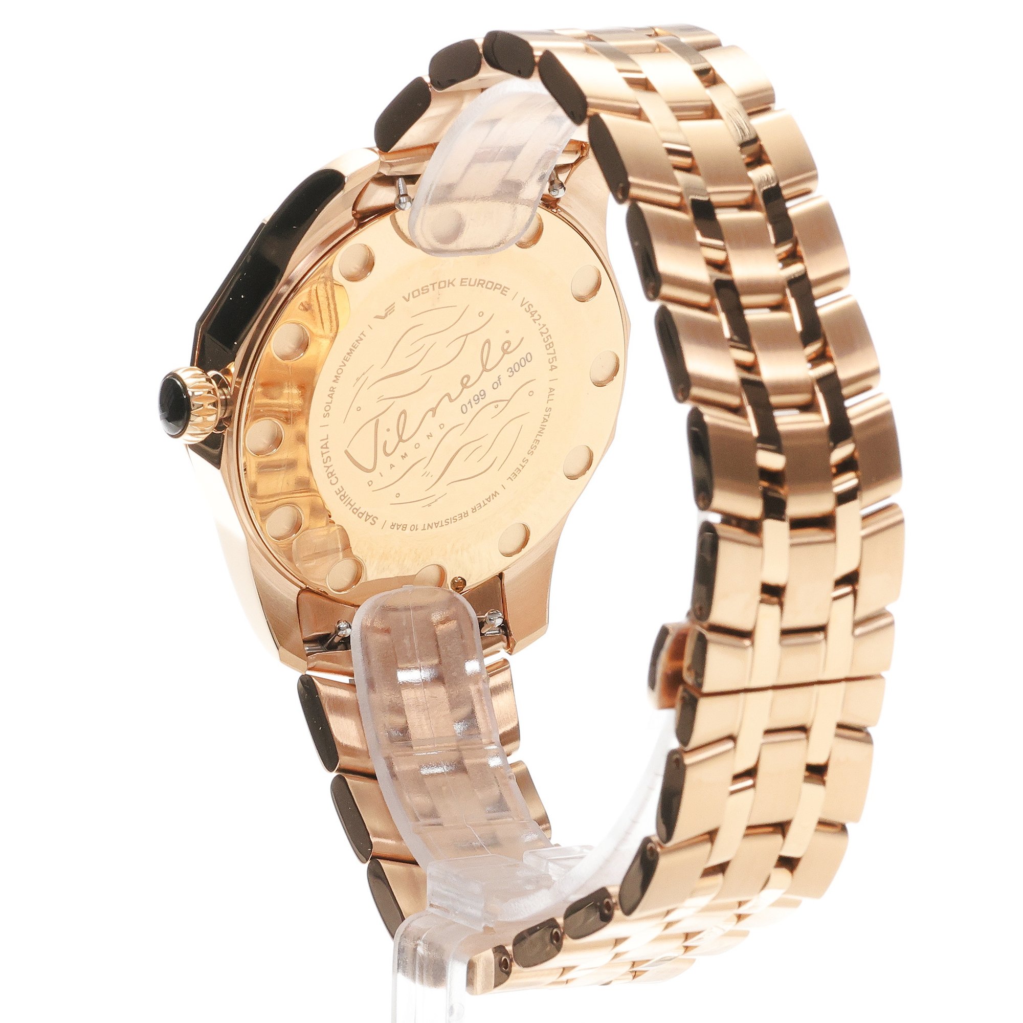 zegarek Vostok Europe VS42-125B754B solar damski Vilnele Vilnele Diamond Solar 39mm
