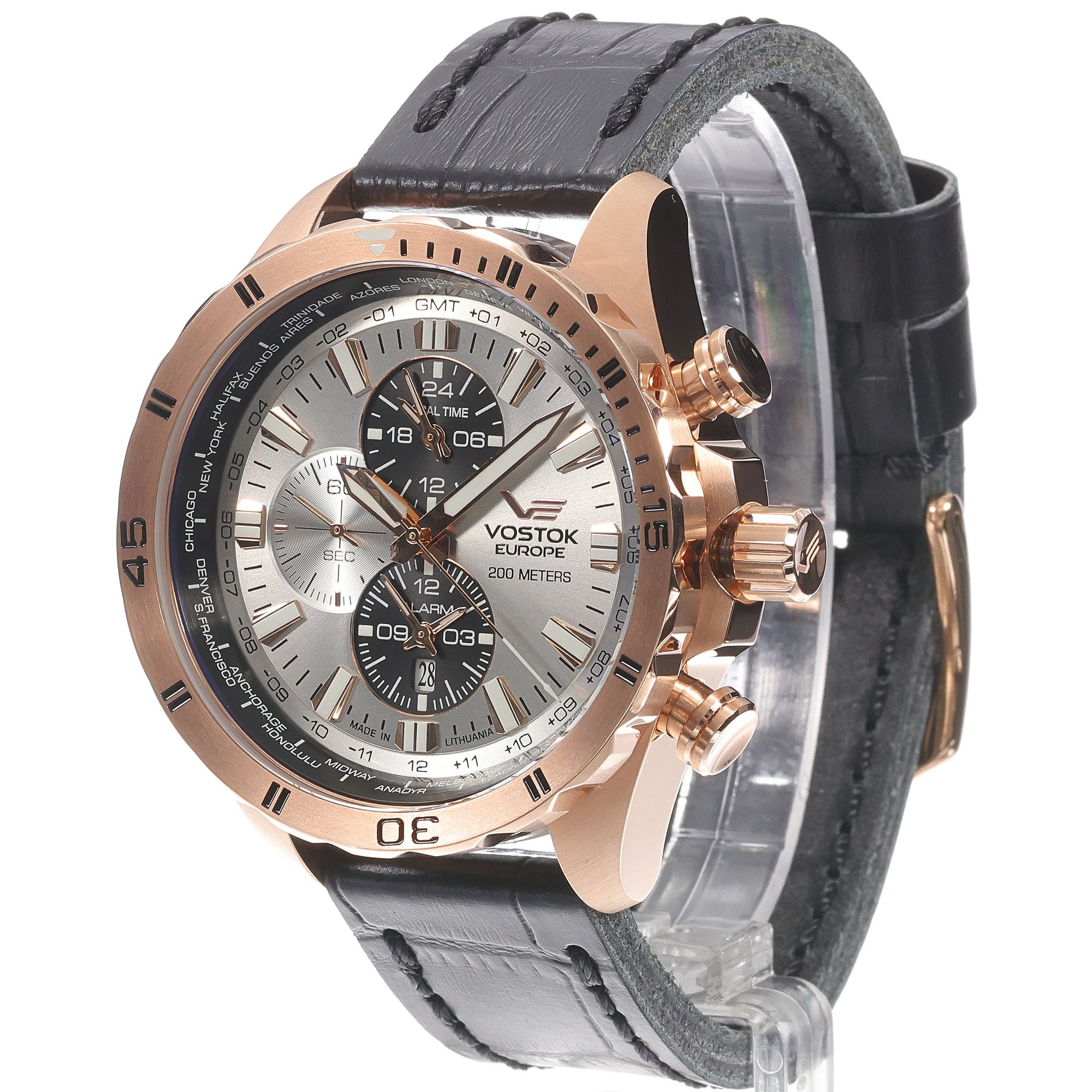 zegarek Vostok Europe YM26-320B653 różowe złoto Almaz - miniatura 2