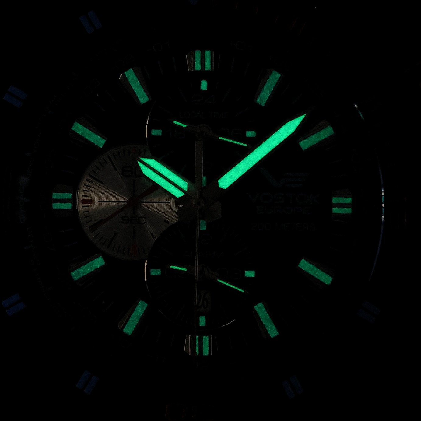 zegarek Vostok Europe YM26-320C654B kwarcowy męski Almaz Almaz Dual Time - miniatura 5