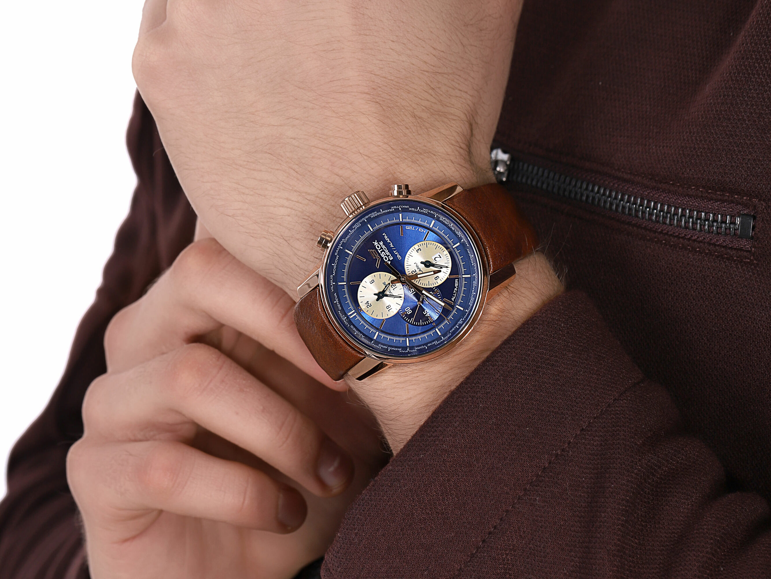zegarek Vostok Europe YM26-565B293 kwarcowy męski Limousine Limousine Chrono - miniatura 4