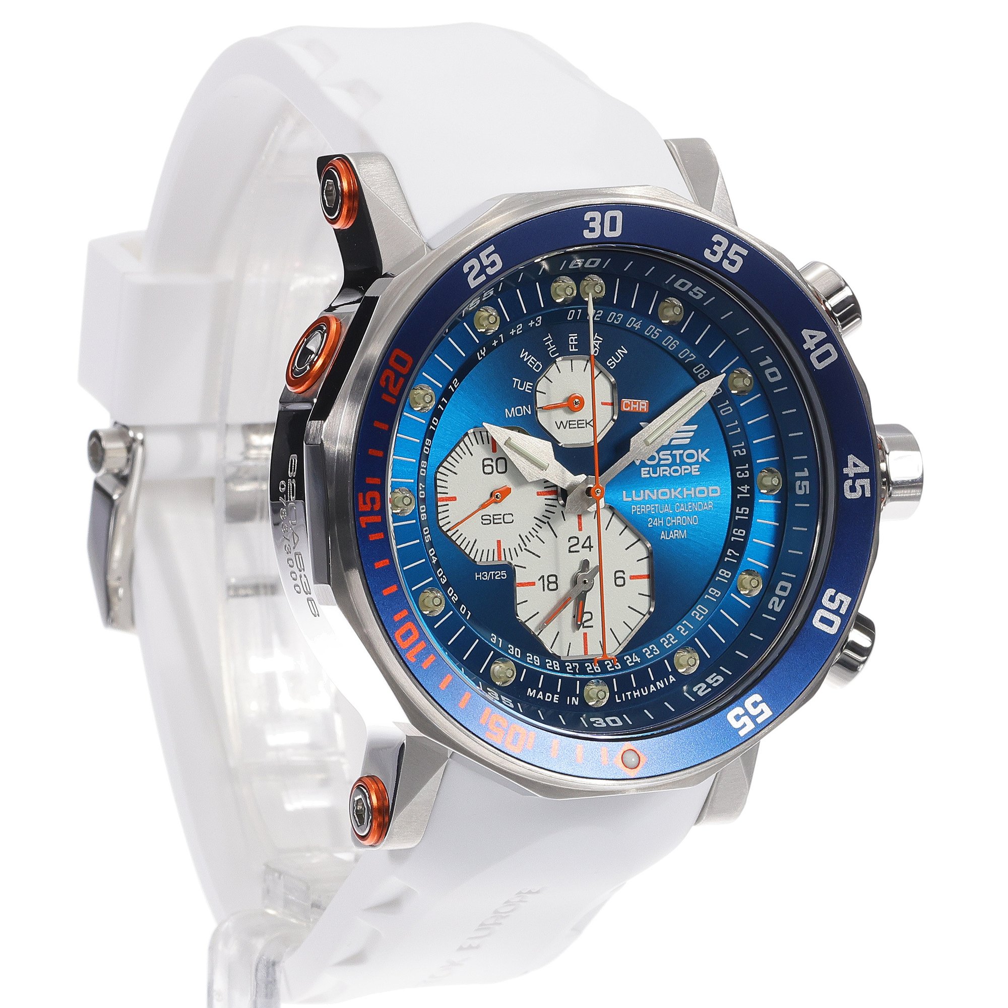 zegarek Vostok Europe YM86-620A636SW Lunokhod-2 Multifunctional męski z chronograf Lunokhod - miniatura 3