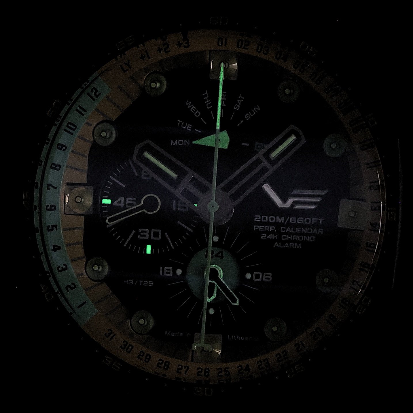 zegarek Vostok Europe YM86-640C697 Atomic Age Oppenheimer Line Multifunction Atomic Age mineralne utwardzane - miniatura 5