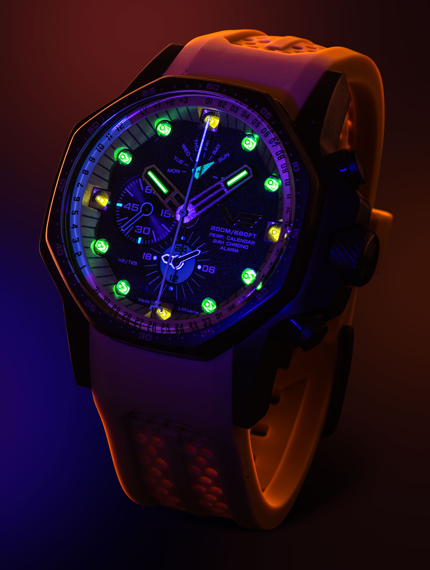 zegarek Vostok Europe YM86-640C697 Atomic Age Oppenheimer Line Multifunction męski z chronograf Atomic Age - miniatura 11