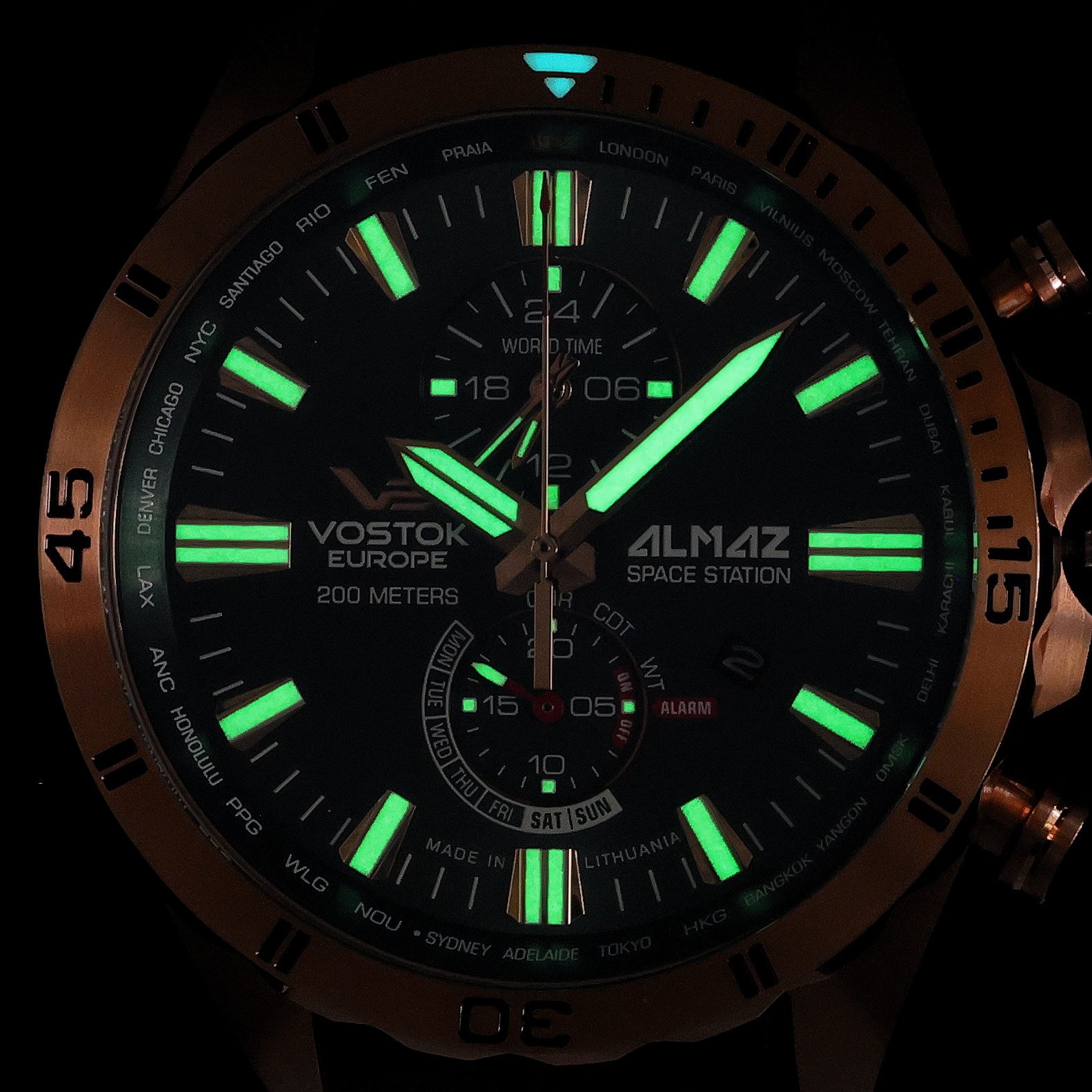 zegarek Vostok Europe YM8J-320B656 kwarcowy męski Almaz Almaz Multifunction - miniatura 5