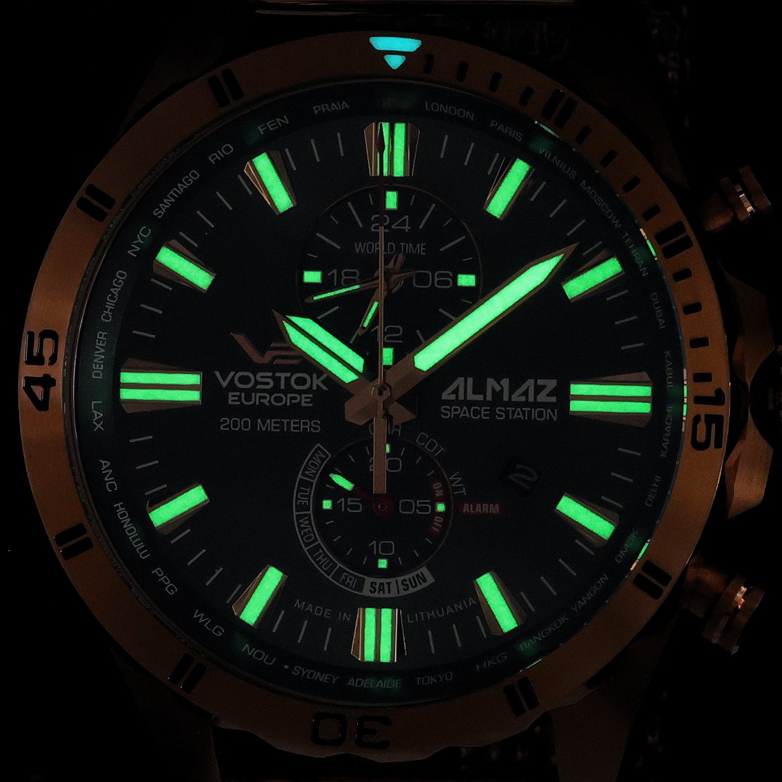 zegarek Vostok Europe YM8J-320B656B kwarcowy męski Almaz Almaz Multifunction - miniatura 5