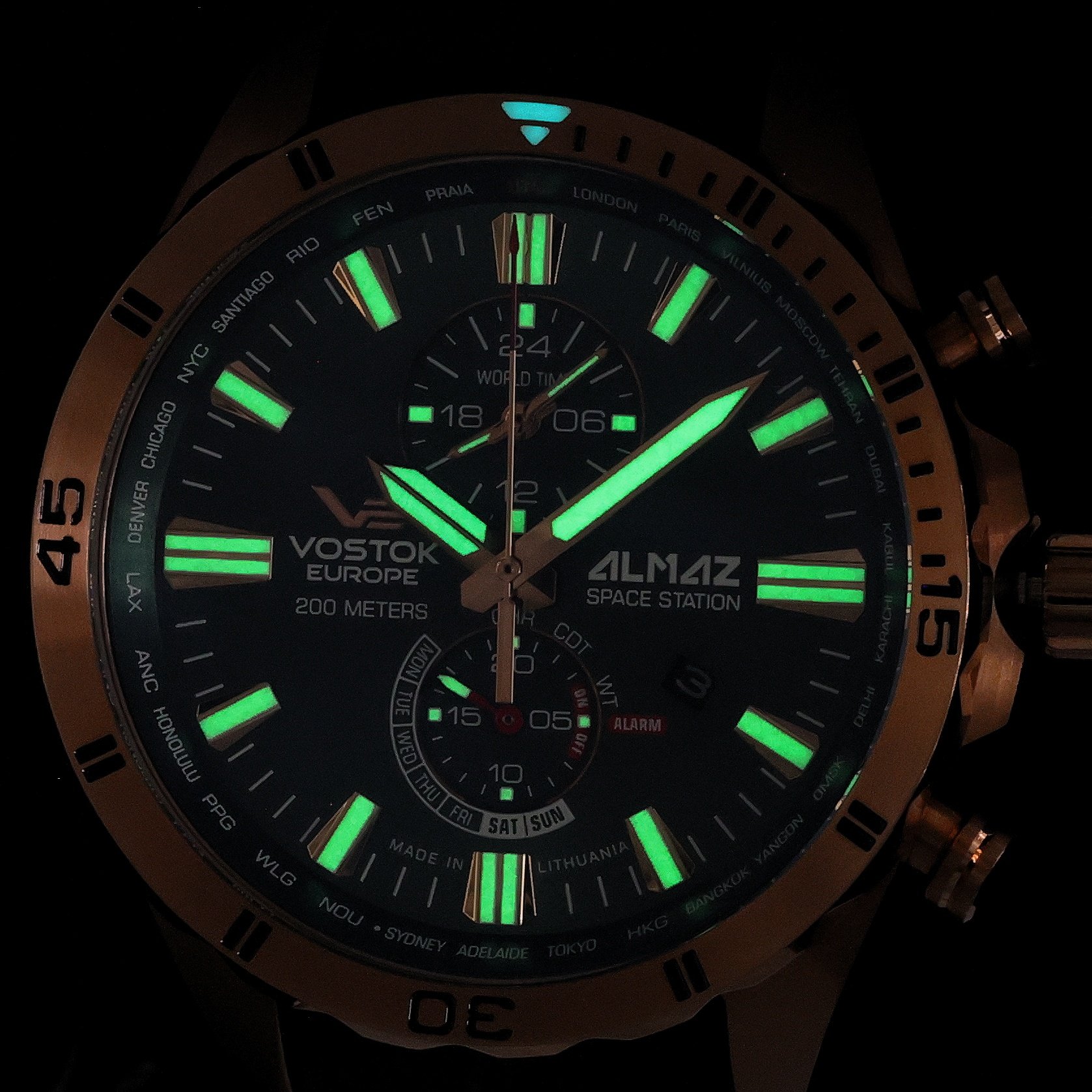 zegarek Vostok Europe YM8J-320B656Sv1 różowe złoto Almaz - miniatura 5