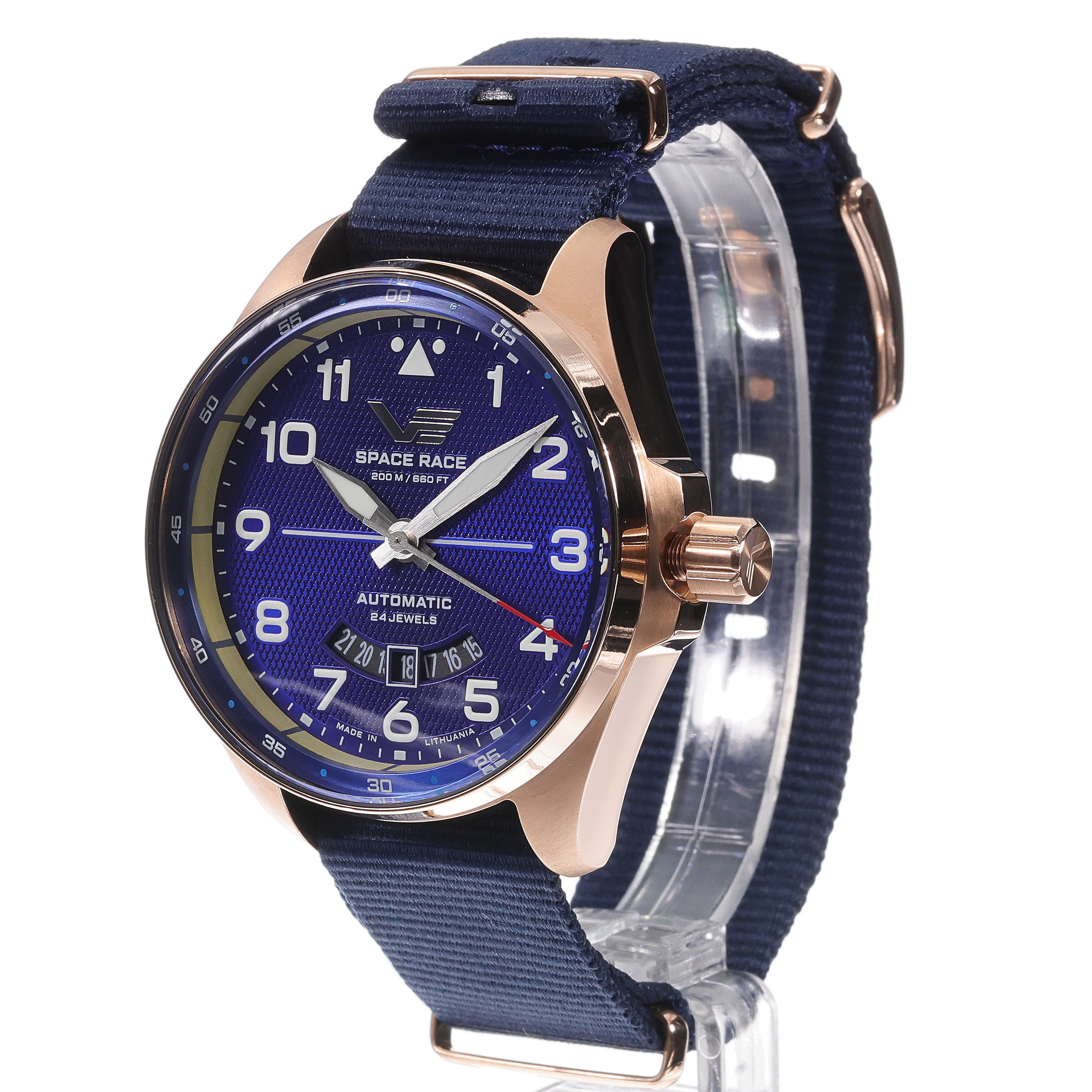 zegarek Vostok Europe YN55-325B746NBL automatyczny męski Space Race Space Race Blue Automatic - miniatura 6