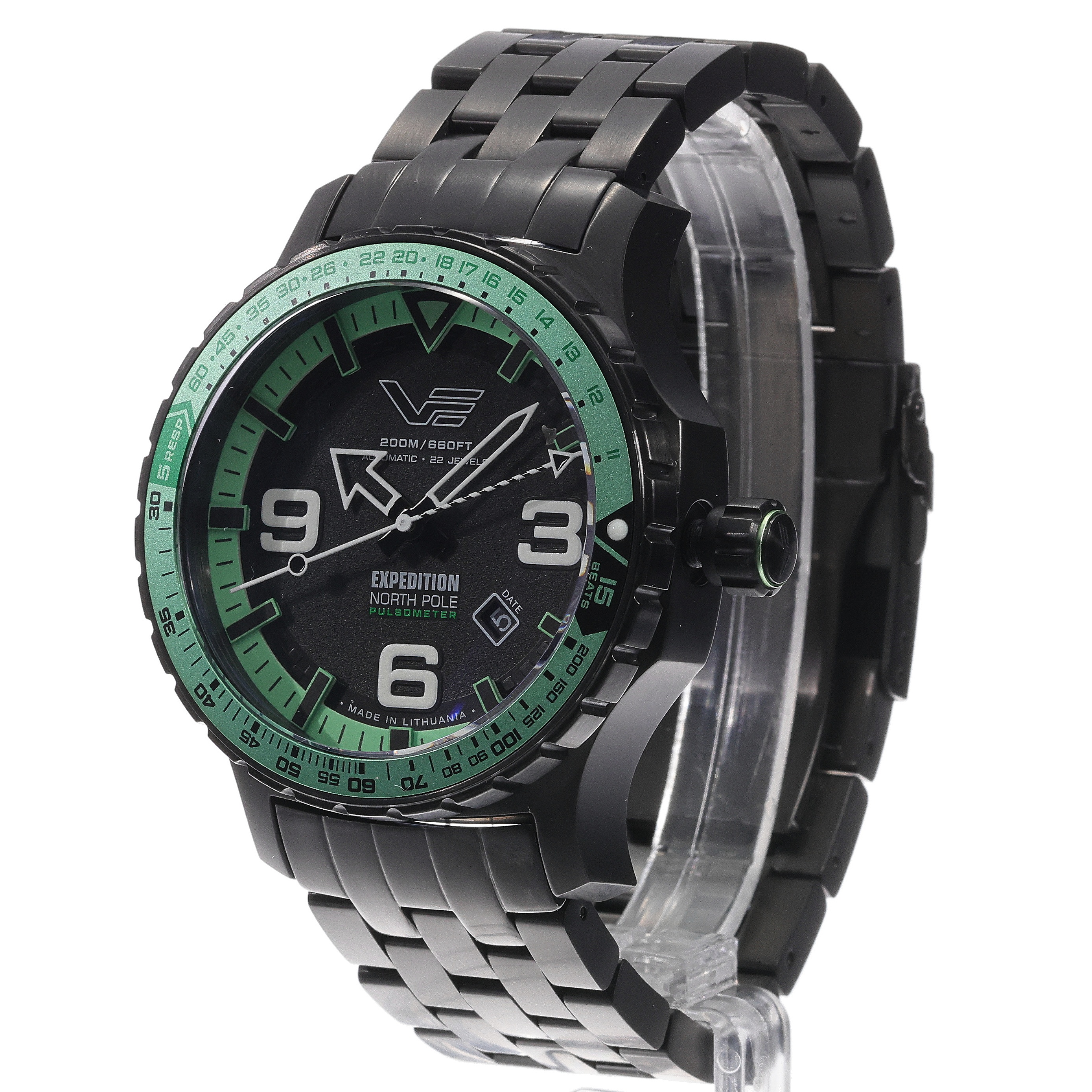 zegarek Vostok Europe YN55-597C731B automatyczny męski Expedition Expedition North Pole 1 Polar Night Automatic 47mm - miniatura 6