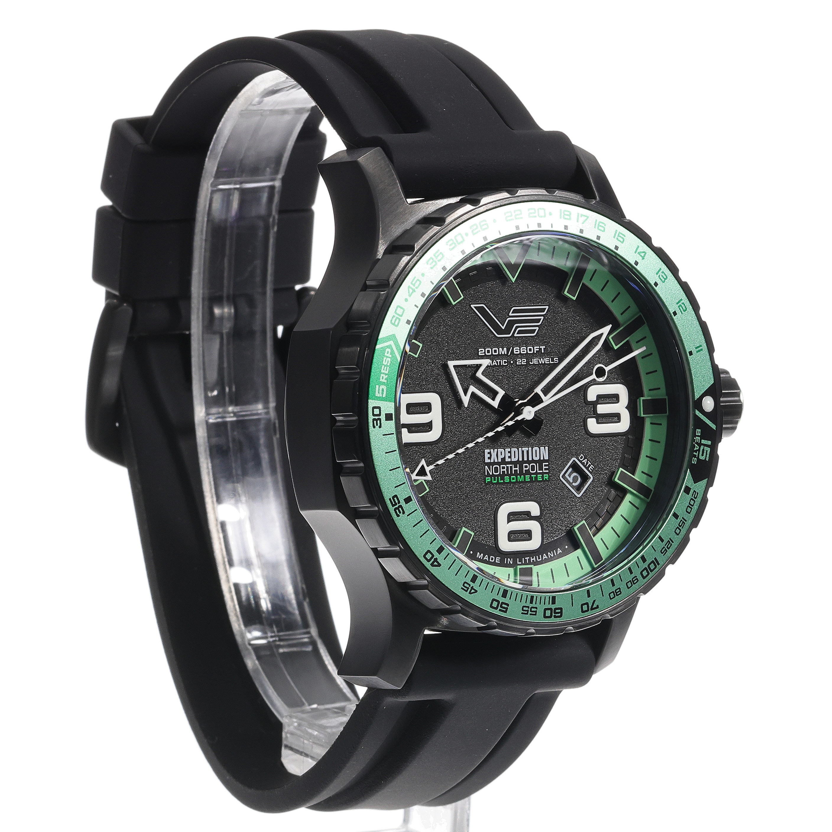 zegarek Vostok Europe YN55-597C731S automatyczny męski Expedition Expedition North Pole 1 Polar Night Automatic 47mm - miniatura 6
