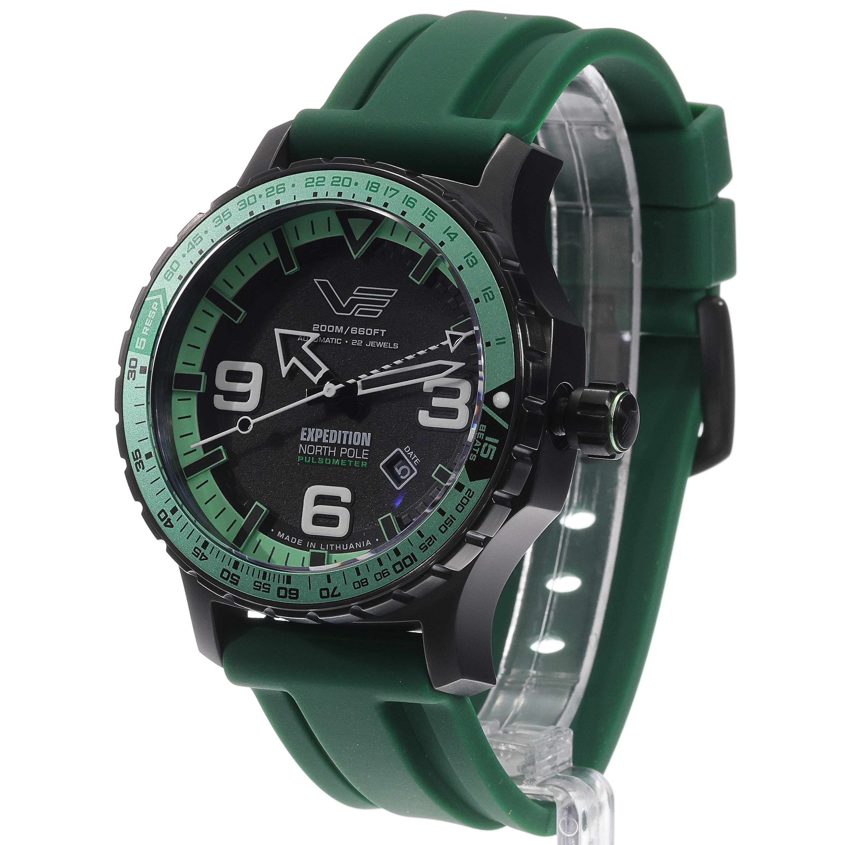zegarek Vostok Europe YN55-597C731SG automatyczny męski Expedition Expedition North Pole 1 Polar Night Automatic 47mm - miniatura 6