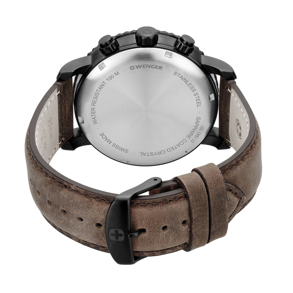 zegarek Wenger 01.1843.107 Roadster Black Night Chrono męski z chronograf Roadster - miniatura 3