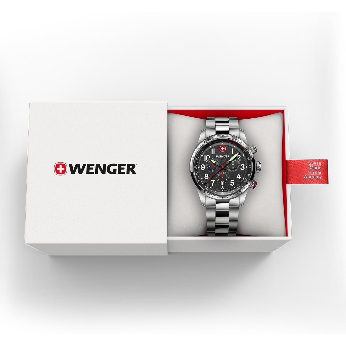 zegarek Wenger 010543111 Terragraph Chrono 43mm - miniatura 6