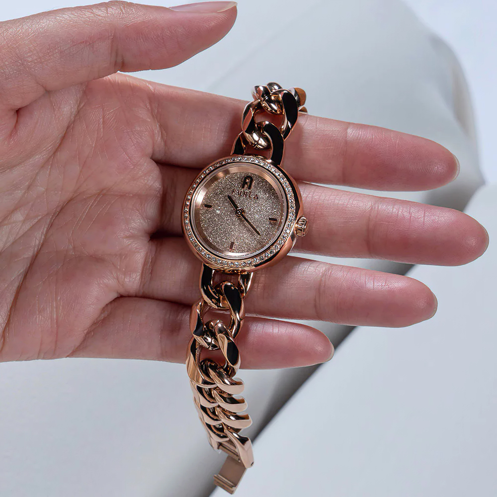 zegarek WW00019013L3 złoty Chain Round - miniatura 7