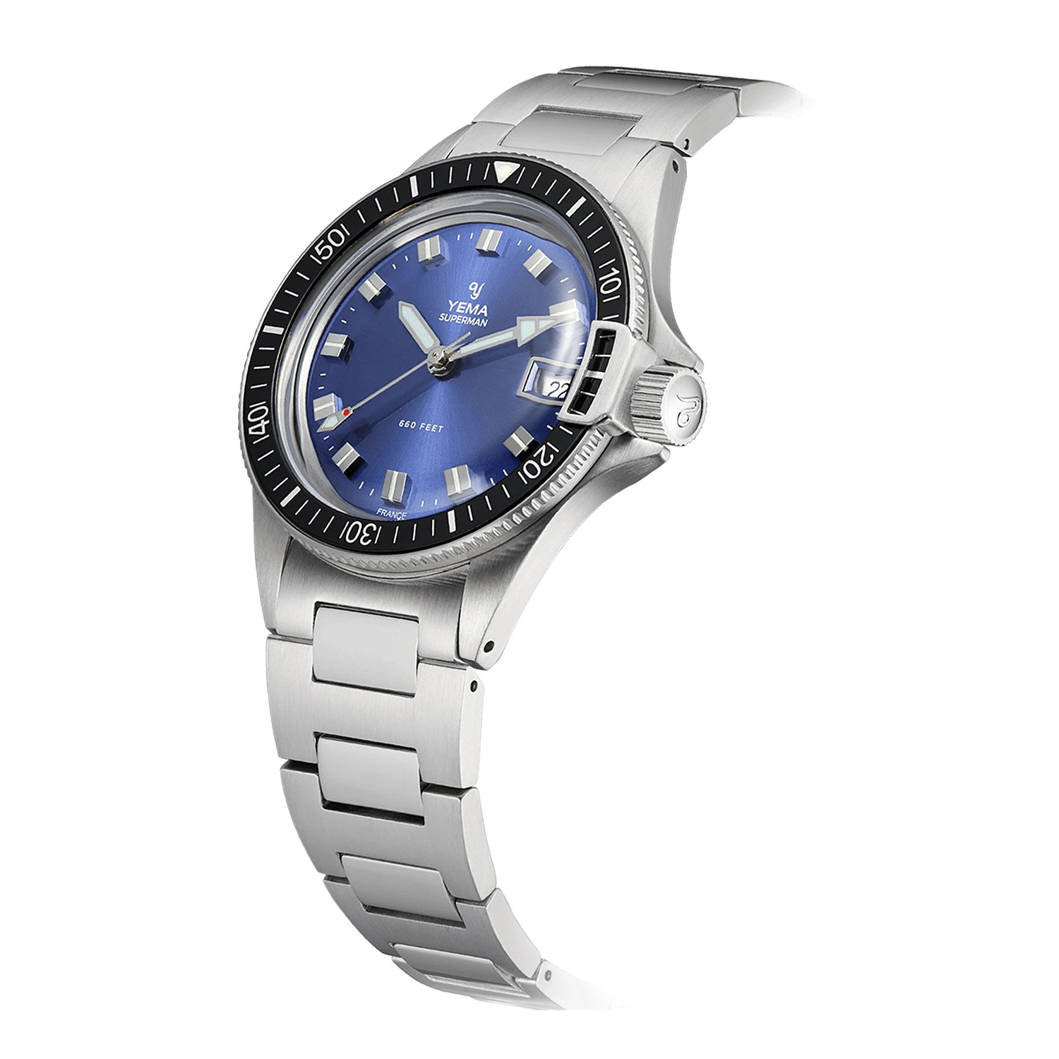 zegarek Yema YMHF1574-GM Heritage SUPERMAN HERITAGE BLUE - miniatura 2