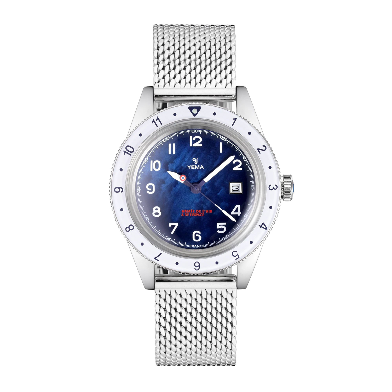 zegarek Yema YMHF1578AA-GM FLYGRAF FRENCH AIR SPACE FORCE UTC FEMME French Air Space Force - miniatura 2