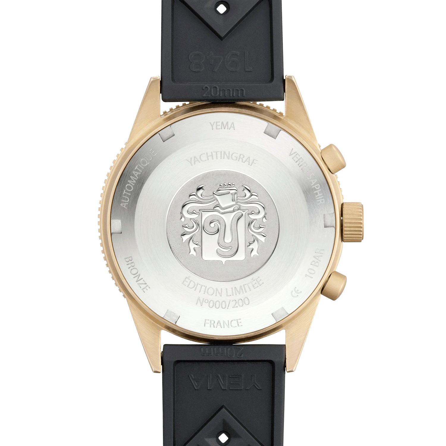 zegarek Yema YYACZ21-AAS męski Bronze YACHTINGRAF BRONZE LIMITED EDITION - miniatura 4