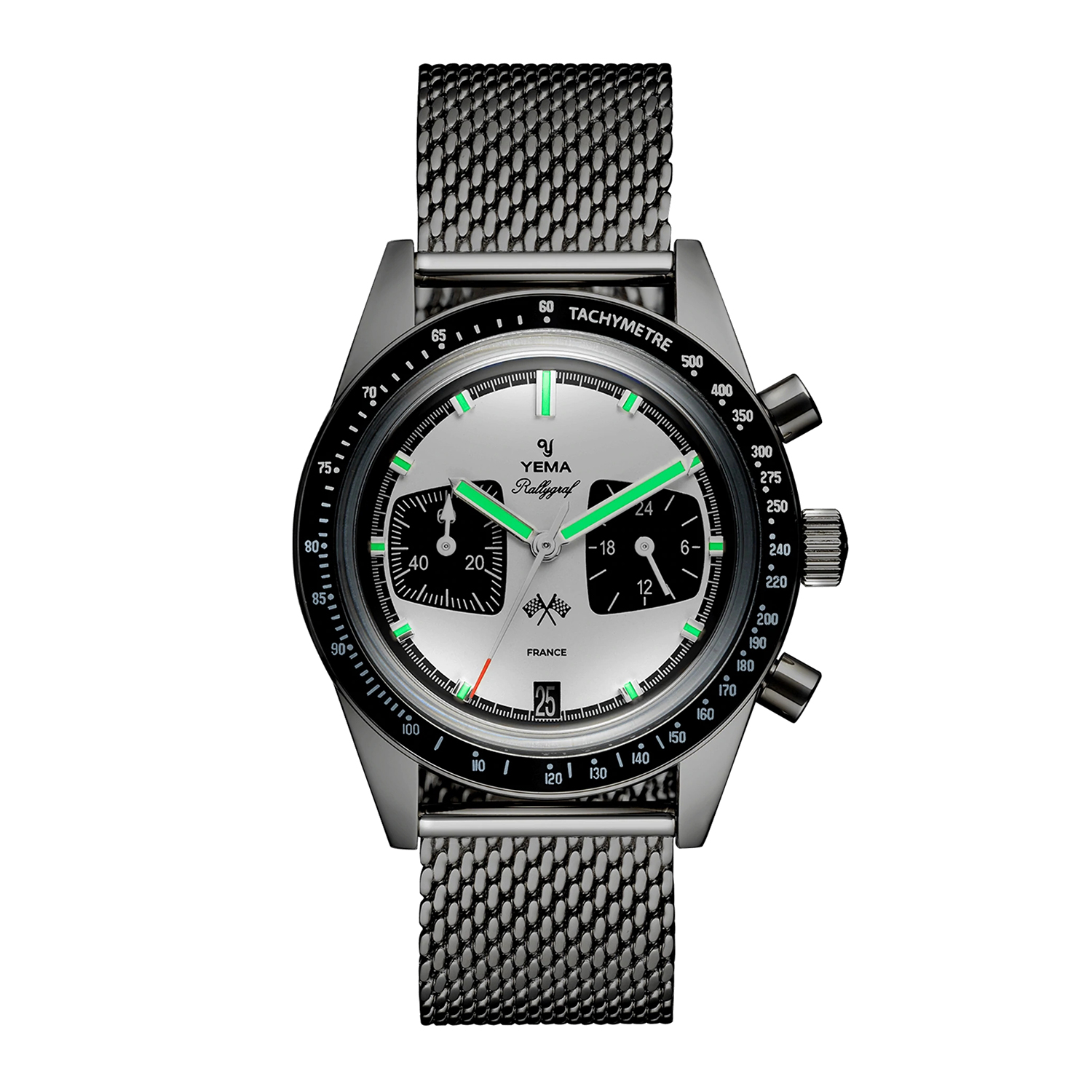 zegarek YMHF1572-BM męski z tachometr Mechanical - Quartz Chronographs - miniatura 4