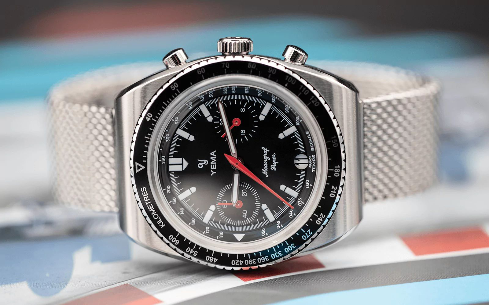 zegarek YMHF1576-AA srebrny Mechanical - Quartz Chronographs - miniatura 9