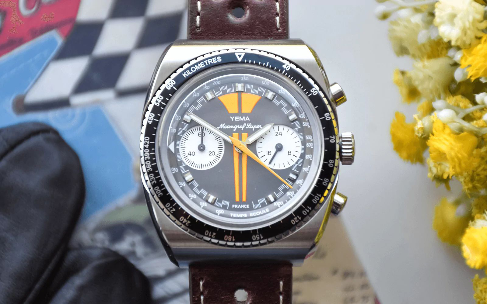 zegarek YMHF1576-CU31 srebrny Mechanical - Quartz Chronographs - miniatura 4
