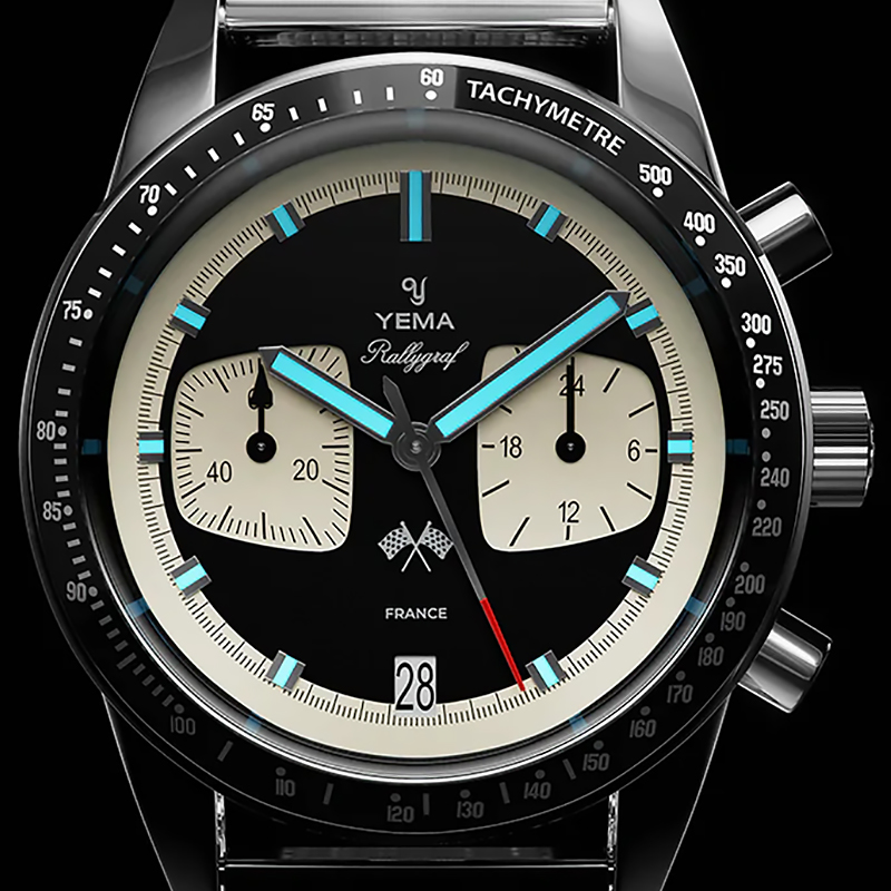 zegarek YMHF1580-AA Mechanical - Quartz Chronographs mineralne - miniatura 4