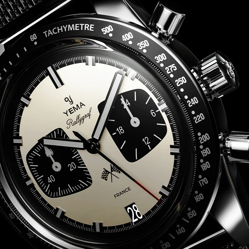 zegarek YMHF1580-BA męski z tachometr Mechanical - Quartz Chronographs - miniatura 5