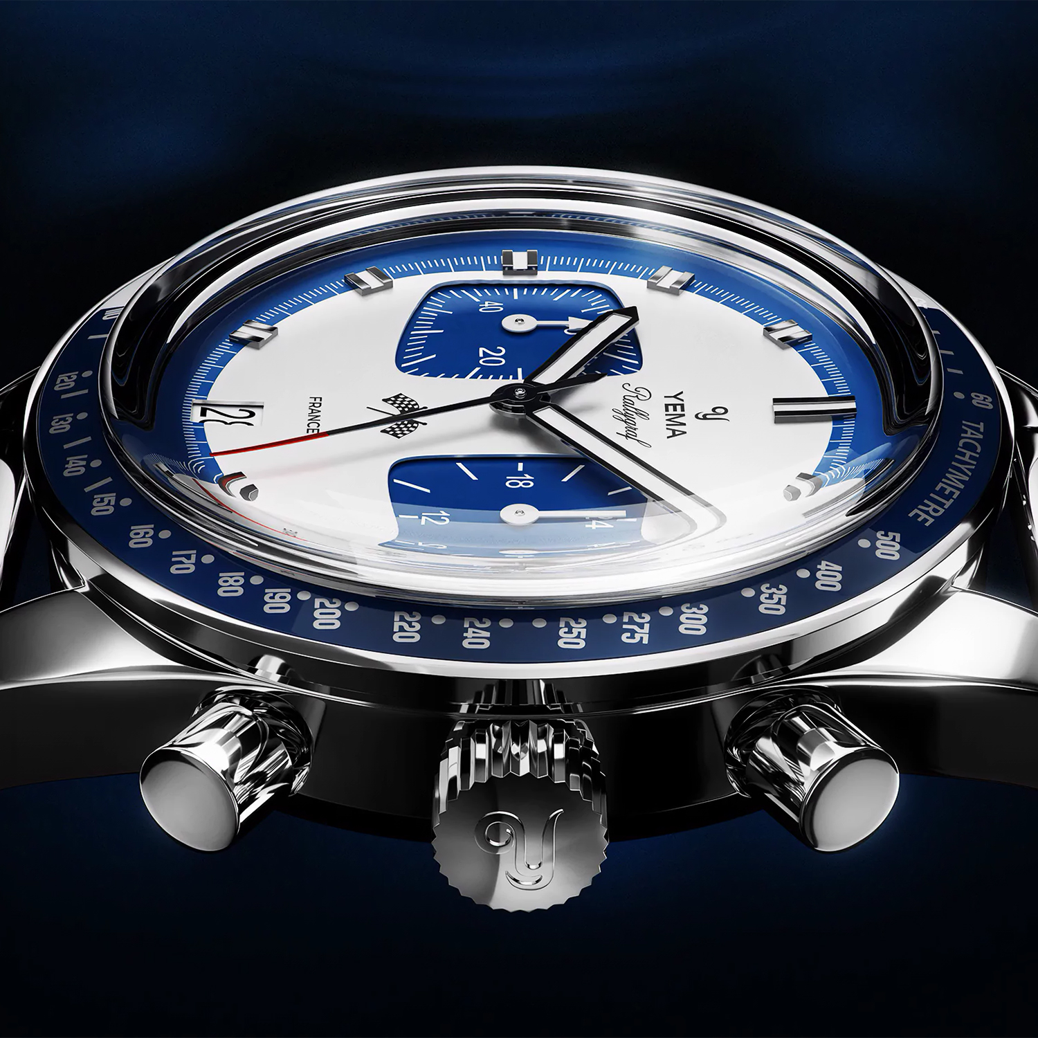 zegarek YMHF1580-GM męski z tachometr Mechanical - Quartz Chronographs - miniatura 5