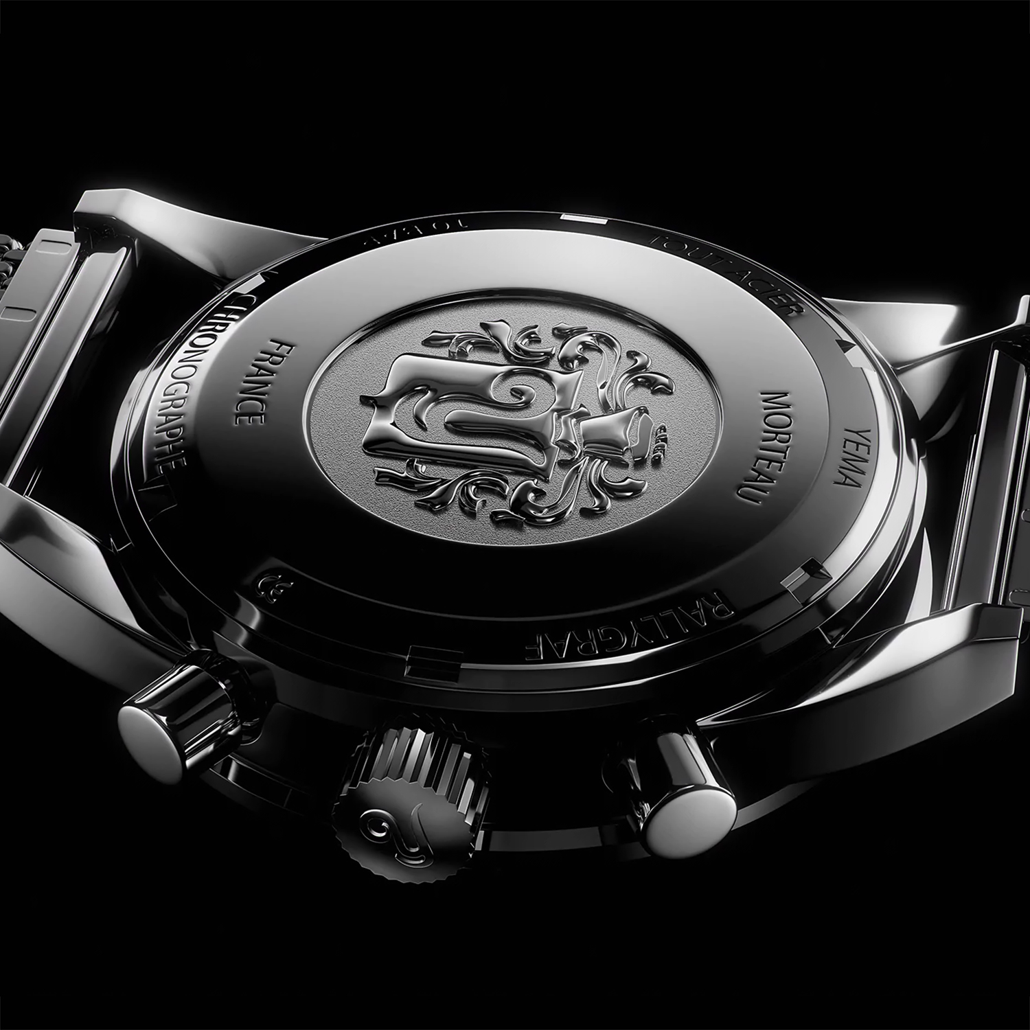 zegarek YMHF1580-LM męski z tachometr Mechanical - Quartz Chronographs - miniatura 3