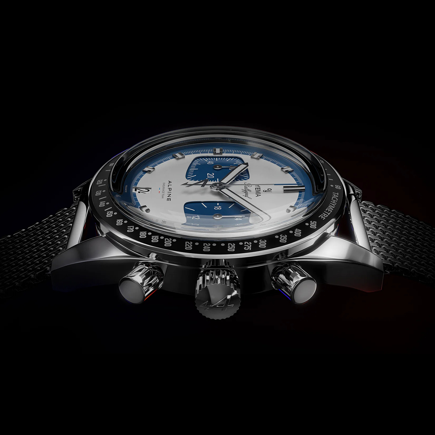 zegarek YMHF1581ALP-GG męski z tachometr Mechanical - Quartz Chronographs - miniatura 3
