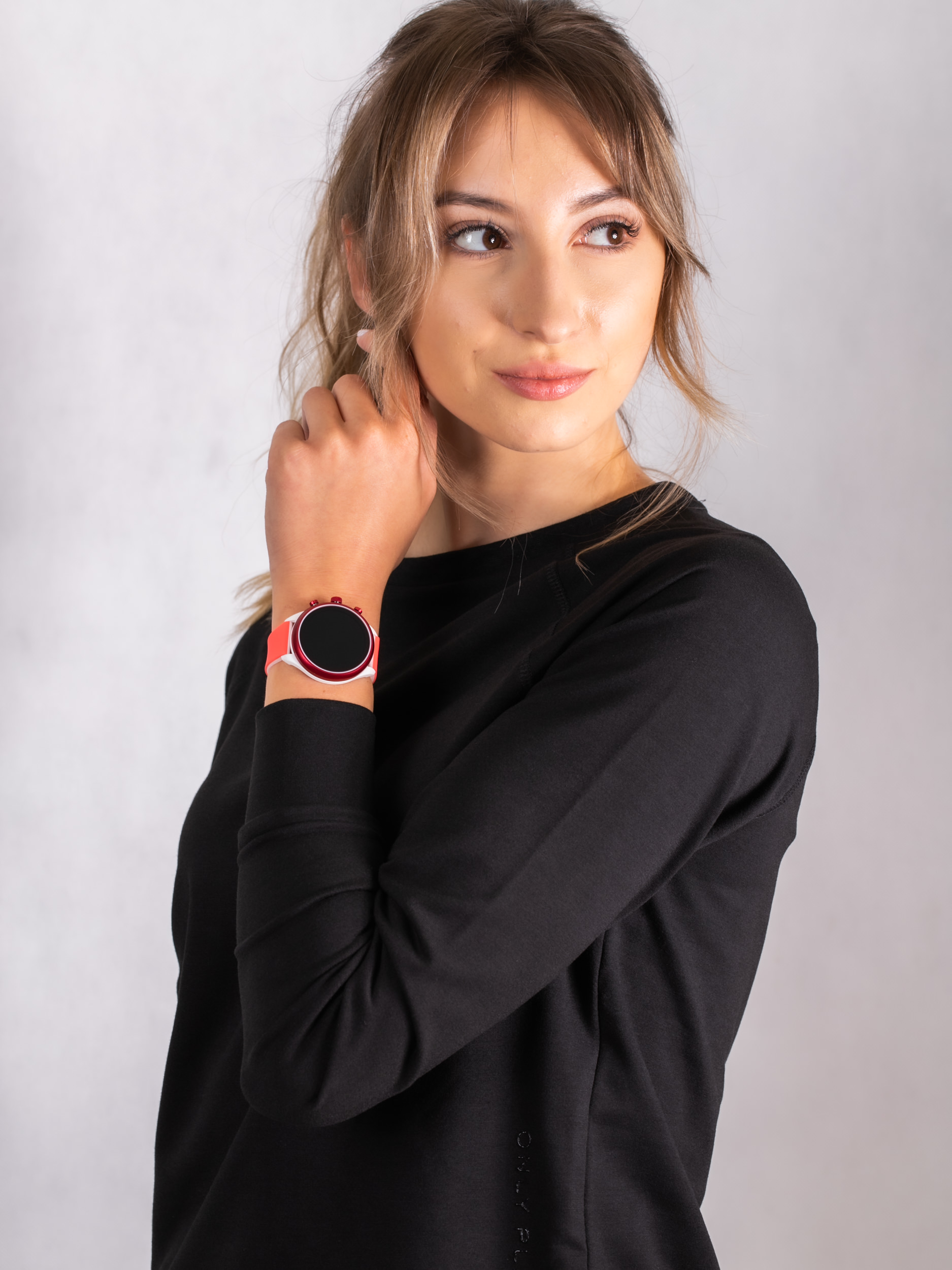 Fossil Smartwatch FTW6027 zegarek czerwony fashion/modowy Fossil Q pasek - miniatura 2