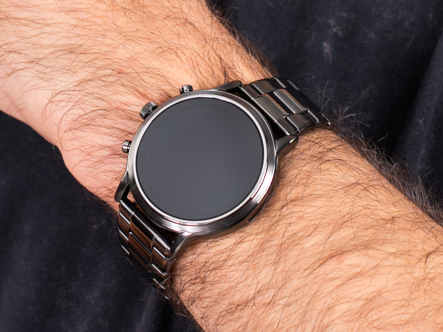 Fossil Smartwatch FTW4024 GEN 5 SMARTWATCH - THE CARLYLE HR SMOKE STAINLESS STEEL zegarek fashion/modowy Fossil Q
