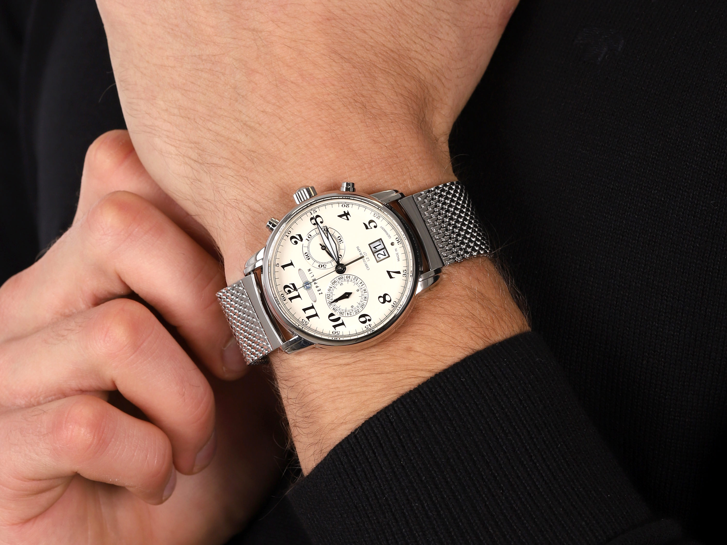 zegarek Zeppelin 7684M-5 Count LZ127 Quarz męski z chronograf Count - miniatura 4