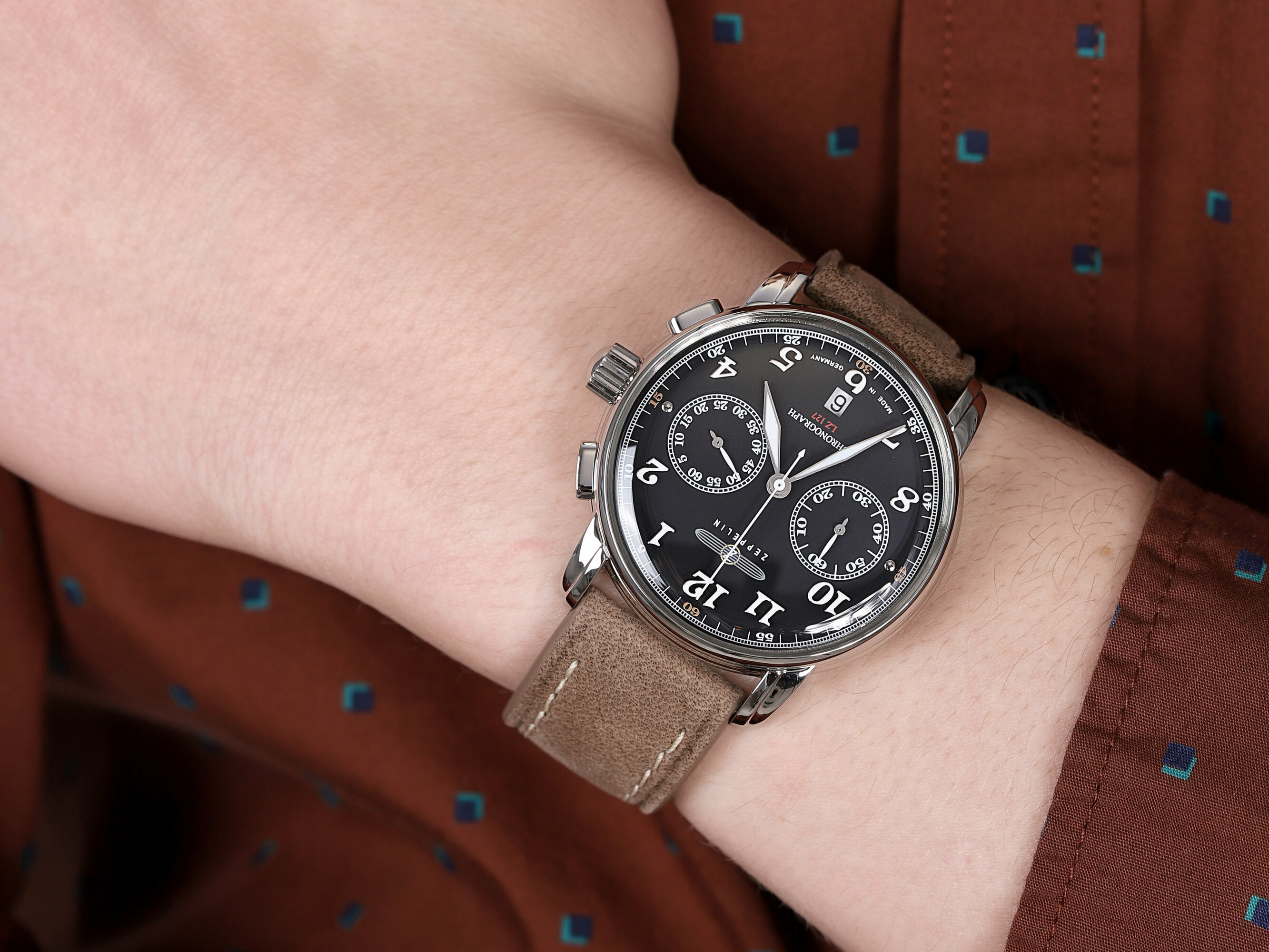 zegarek Zeppelin 8678-2 Count LZ127 Automatik męski z chronograf Count - miniatura 4
