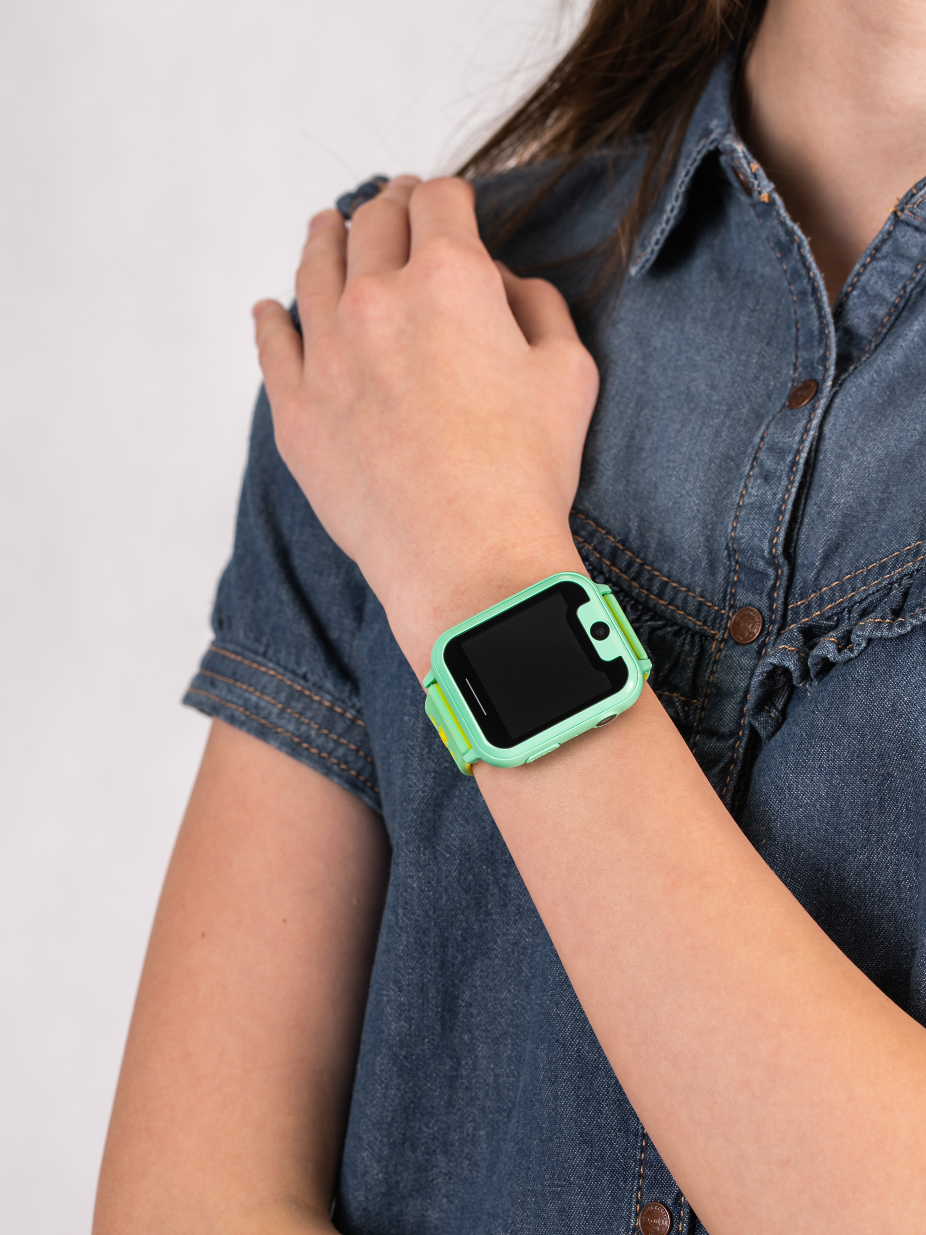 zegarek Garett 5903246281996 Smartwatch Garett Kids Nice zielony dla dzieci z gps Dla dzieci