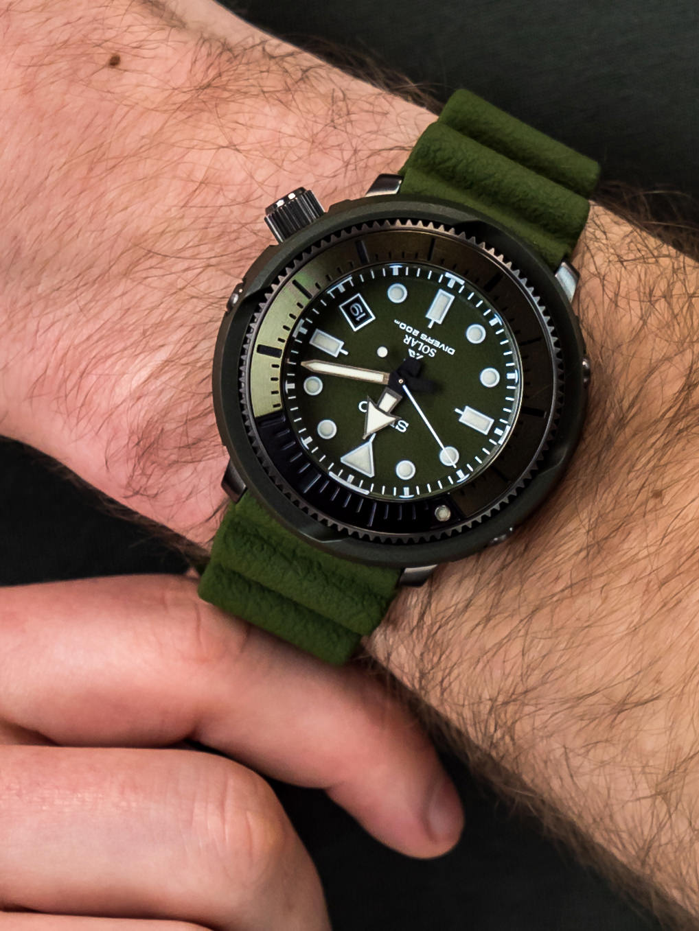 Seiko SNE535P1 Prospex Tuna Street Series Solar zegarek sportowy Prospex - miniatura 4