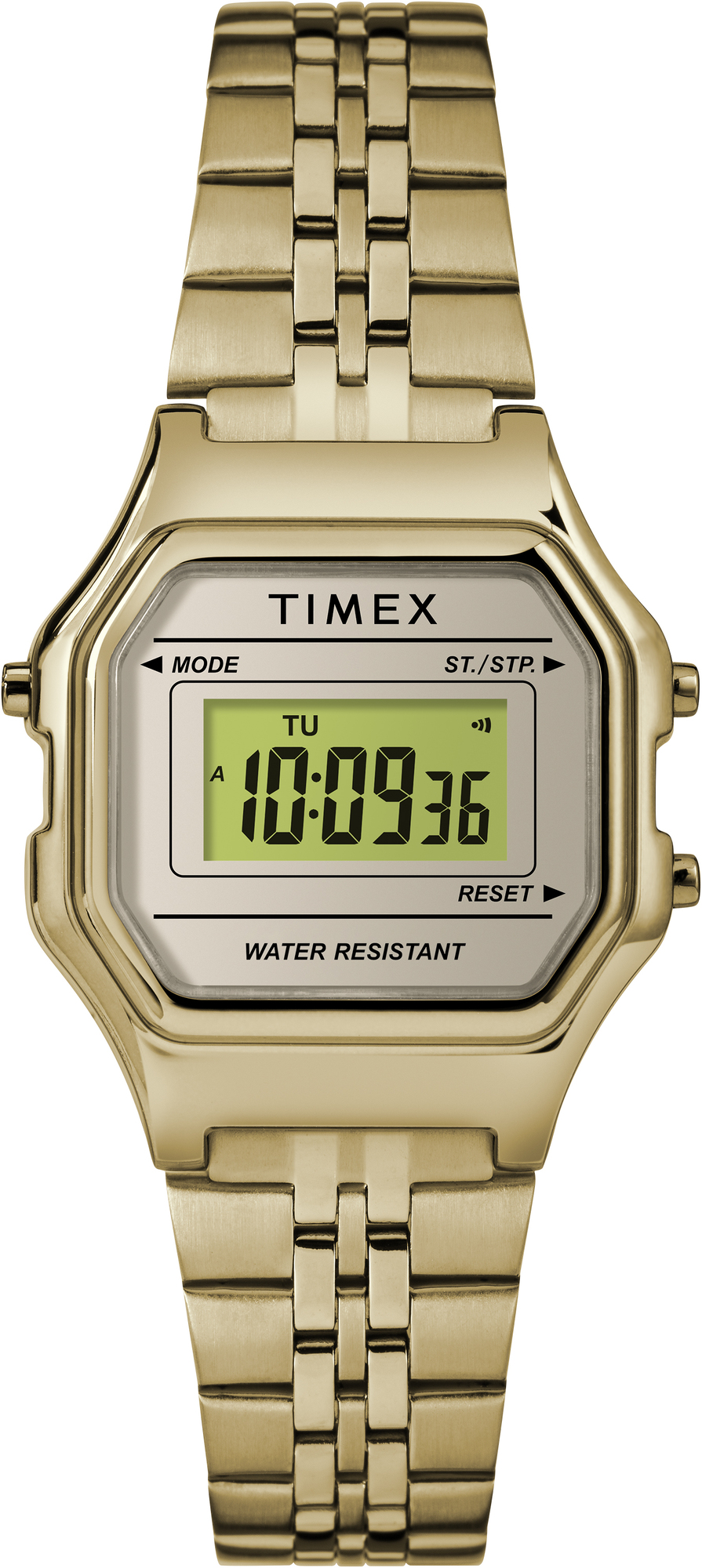 Timex TW2T48400 zegarek złoty fashion/modowy Digital Mini bransoleta - miniatura 4