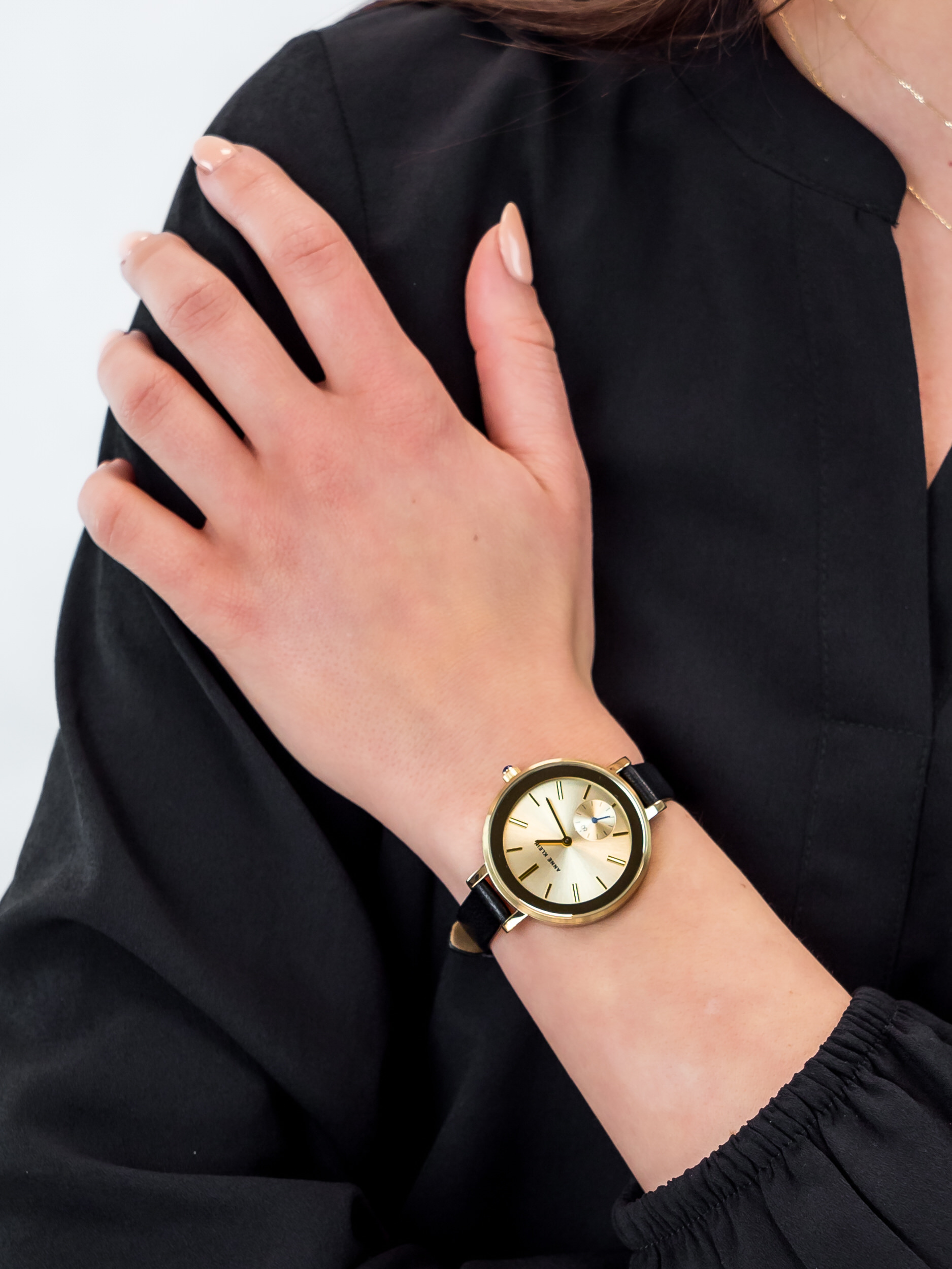 Anne Klein AK-2992CHBK damski zegarek Pasek pasek - miniatura 3