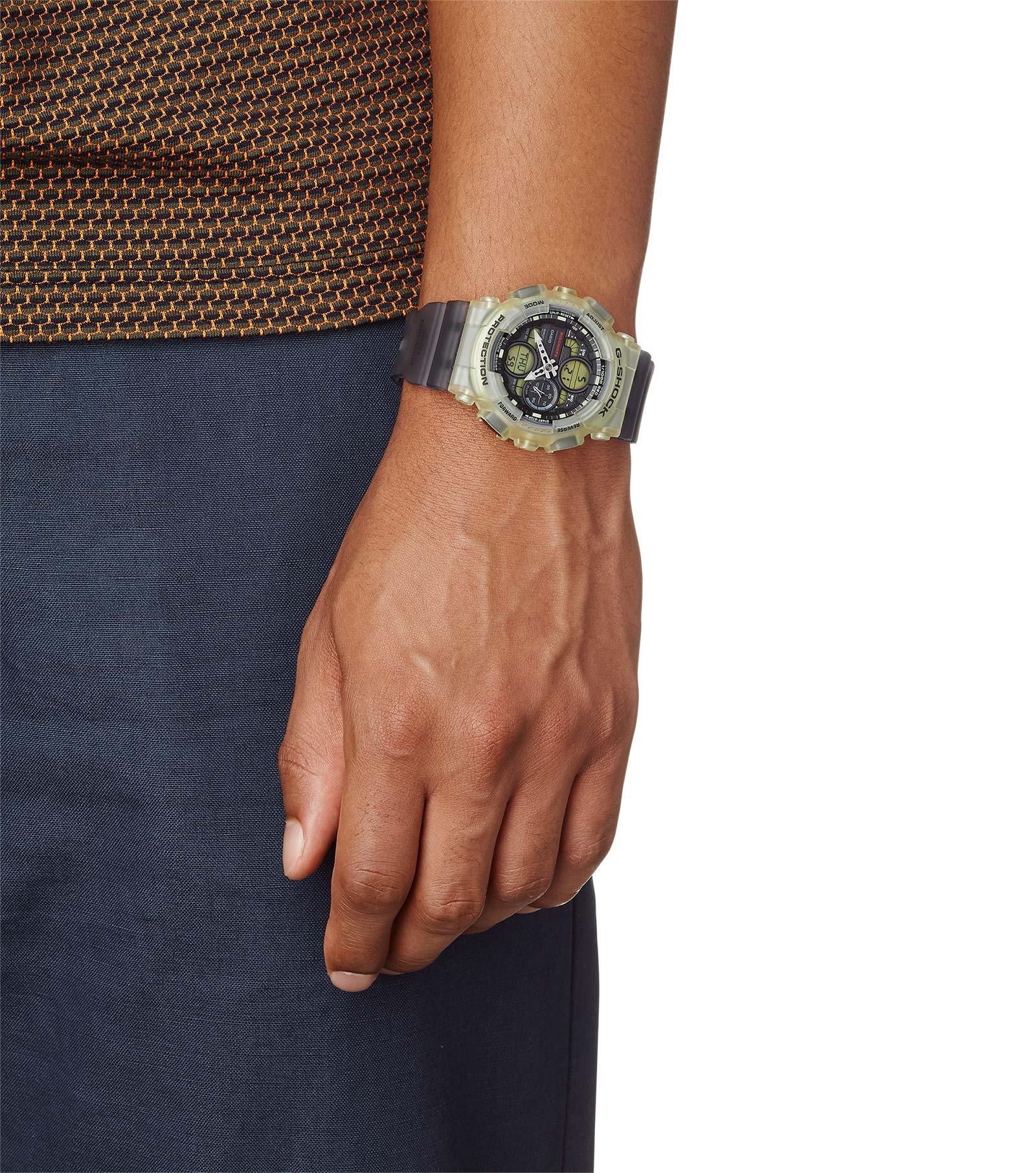 G-Shock GMA-S140MC-1AER zegarek żółty sportowy G-Shock pasek - miniatura 5