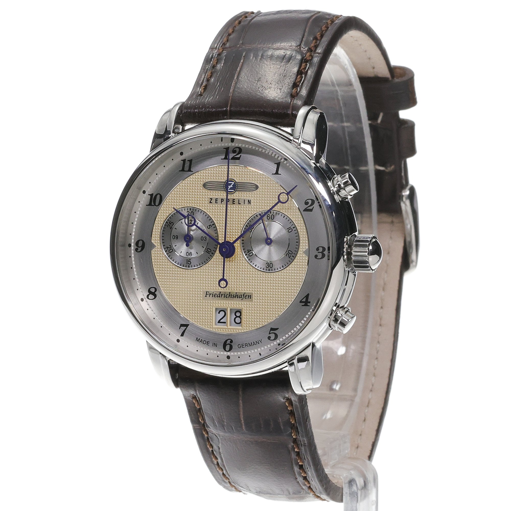 Zeppelin 85845 Friedrichshafen Chrono Big-Date zegarek retro Zeppelin
