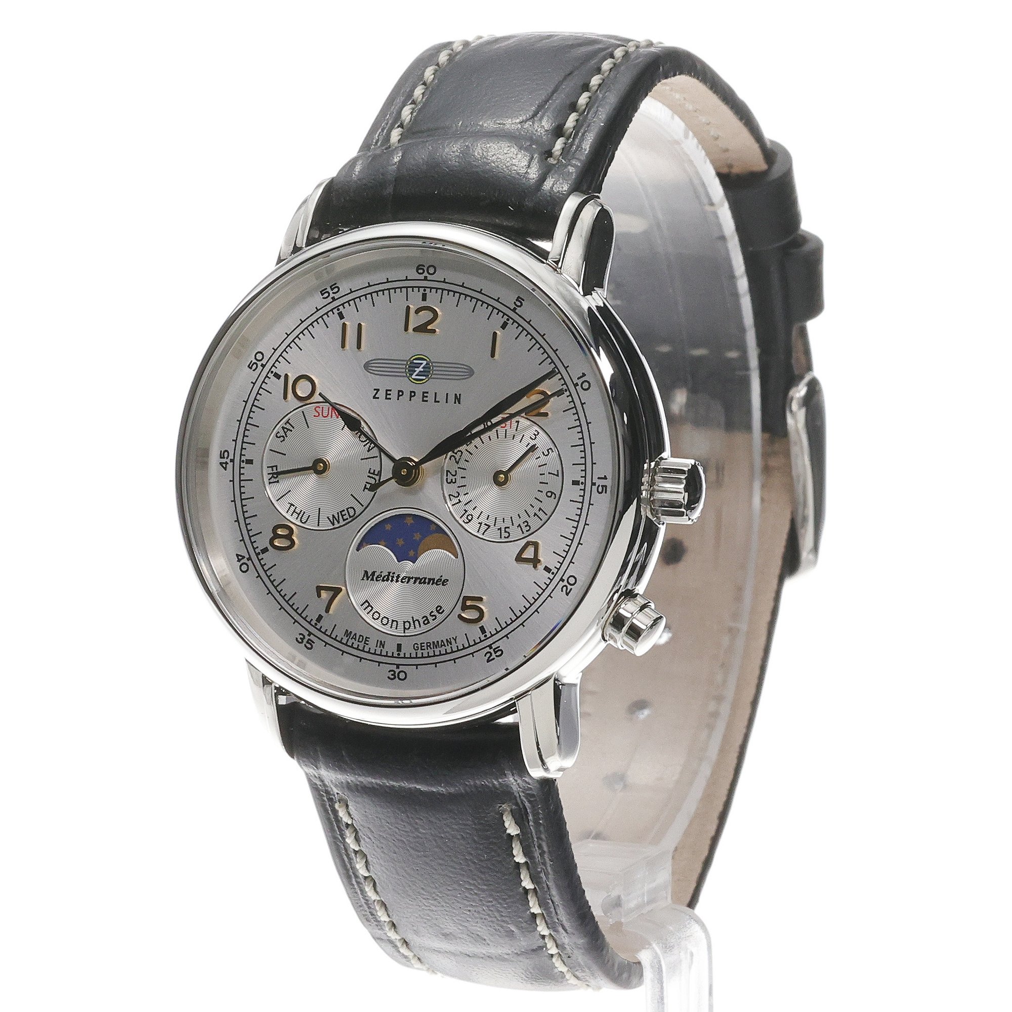 Zeppelin 96371 Mediterranee Moonphase zegarek klasyczny Mediterranee
