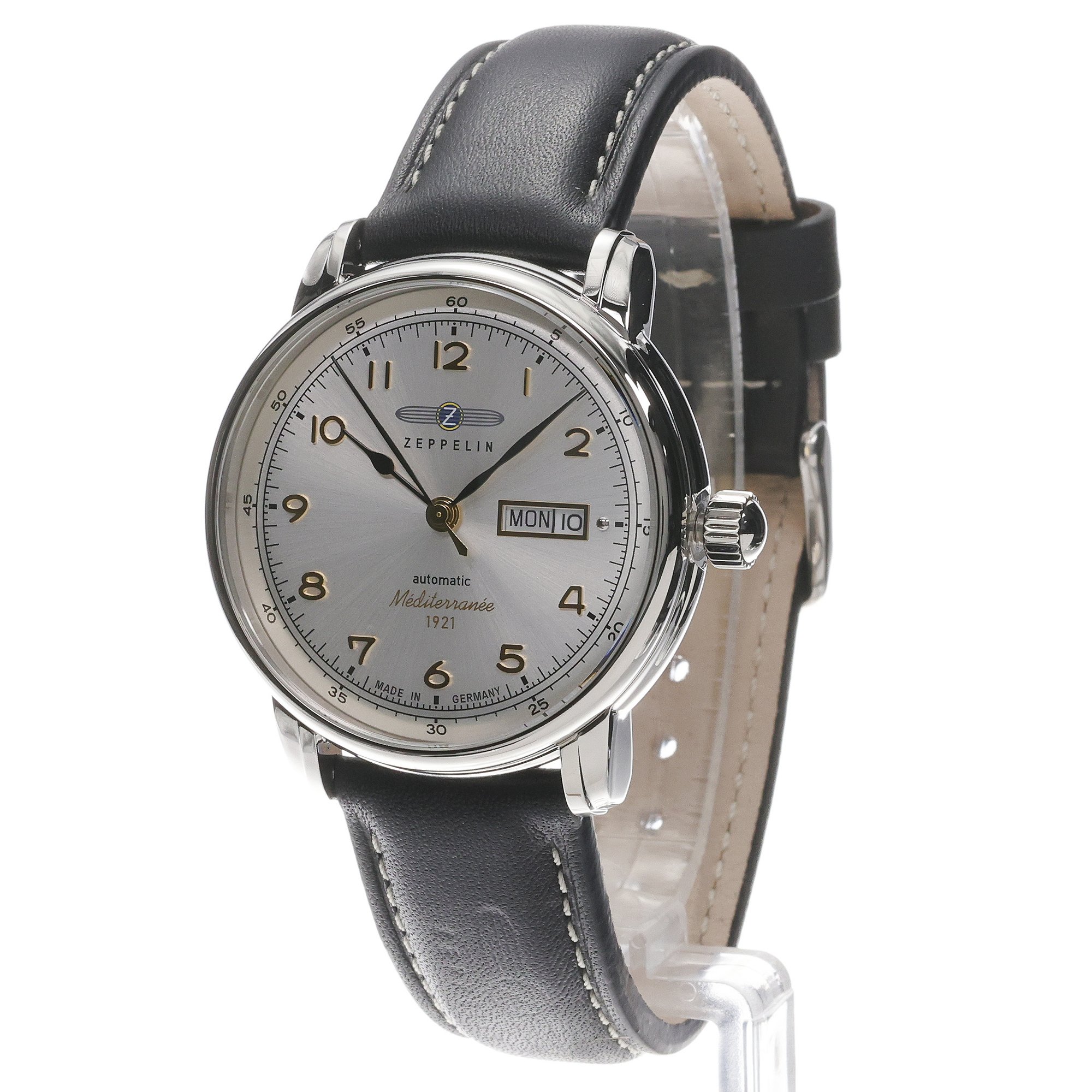 Zeppelin 96641 Mediterranee Automatic 100 Jahre Mediterranee zegarek męski klasyczny mineralne - miniatura 2